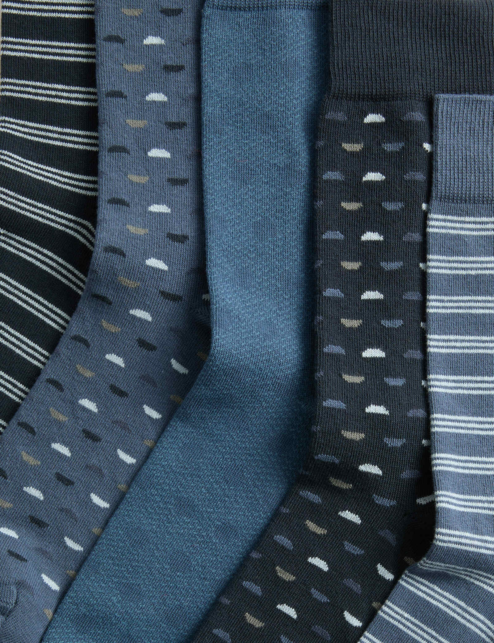 5 Pack Cool & Fresh Geometric Cotton Rich Socks - image 3