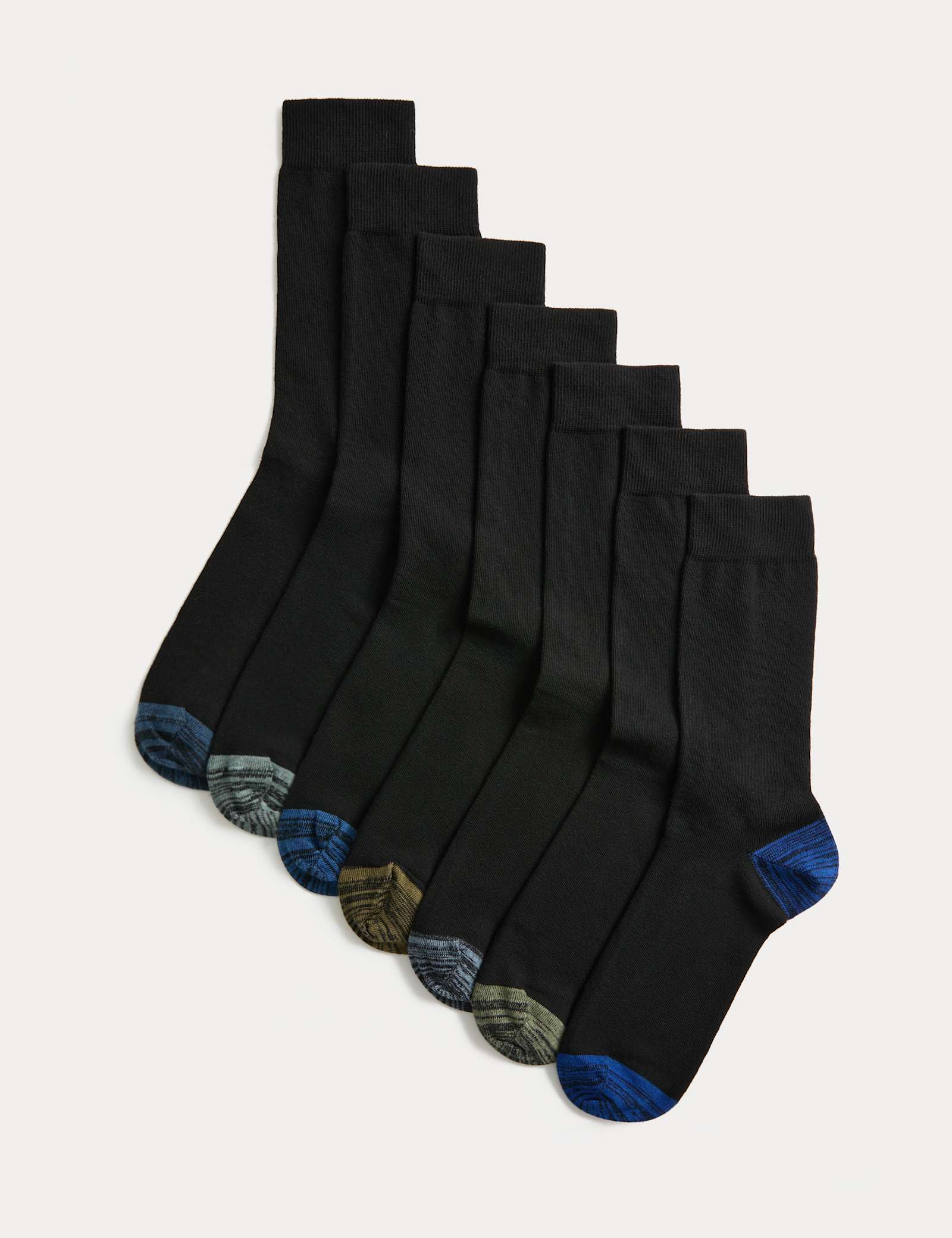7 Pack Cool & Fresh Cotton Rich Socks - image 1