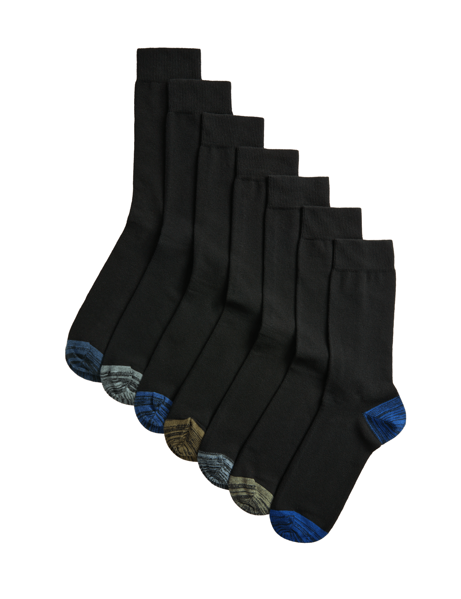 7 Pack Cool & Fresh Cotton Rich Socks - image 3