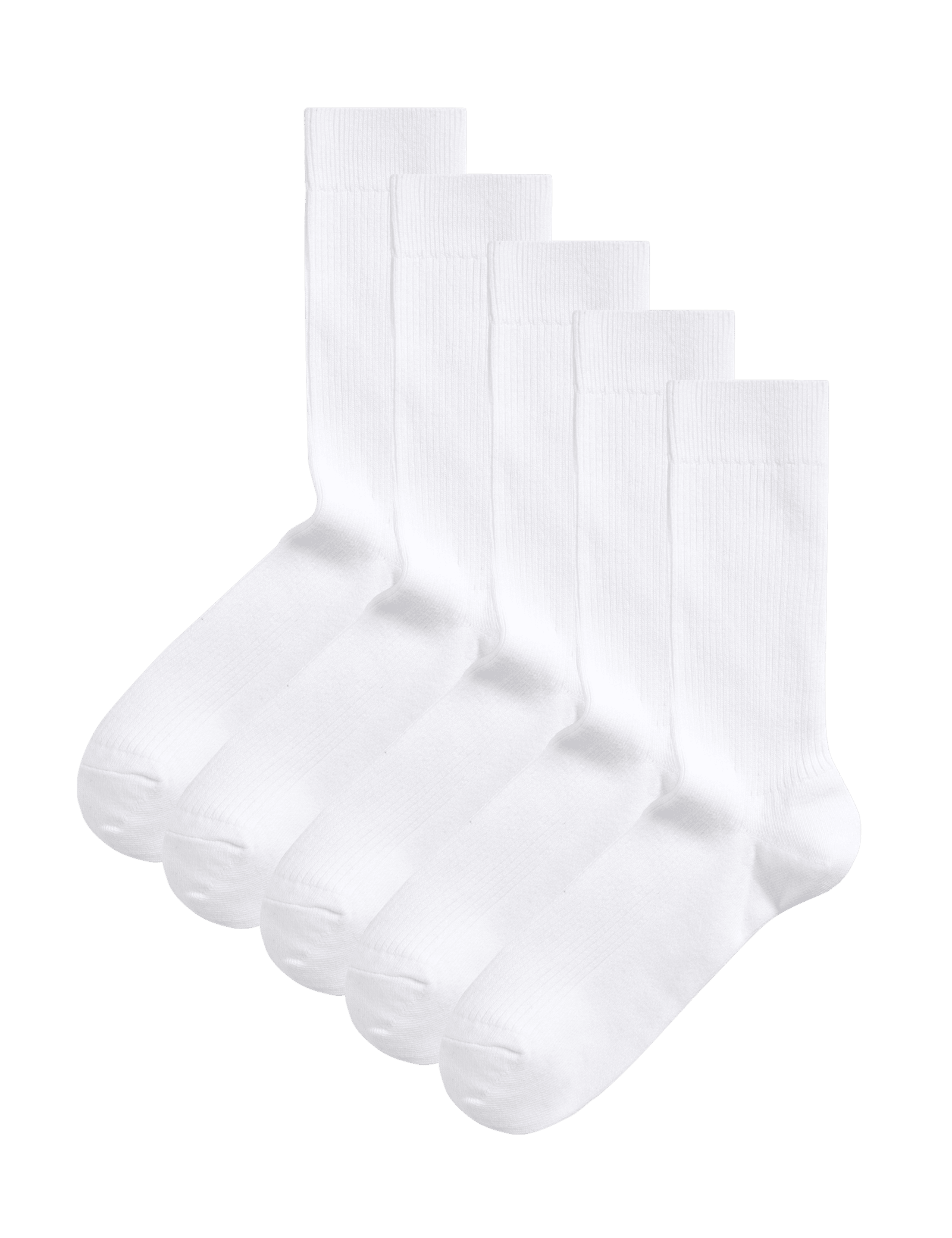 5 Pack Cotton Rich Ribbed Socks - image 5