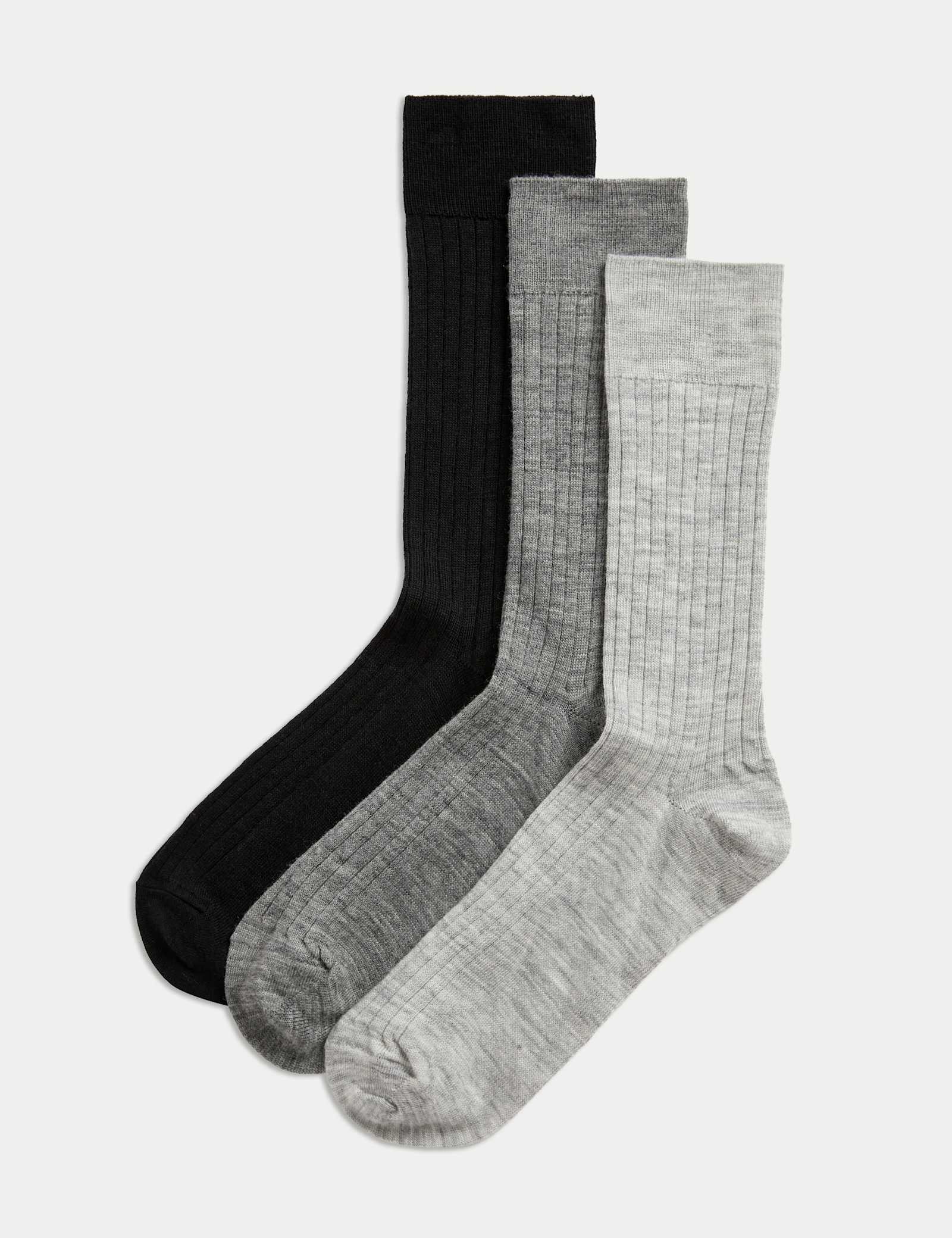 3 Pack Lambswool Rich Socks - image 4