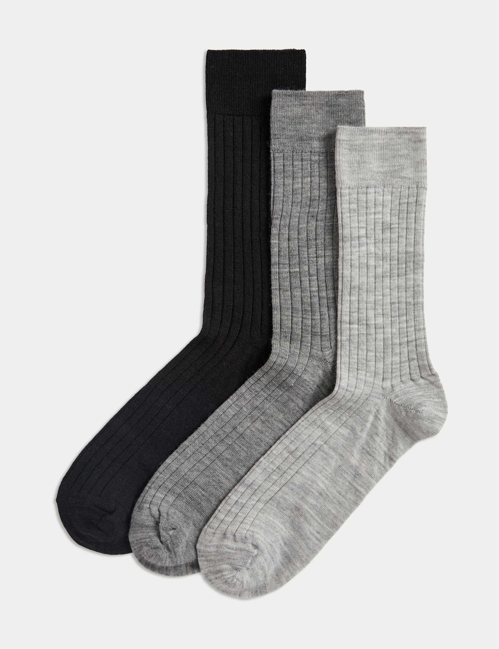 3 Pack Lambswool Rich Socks - image 1