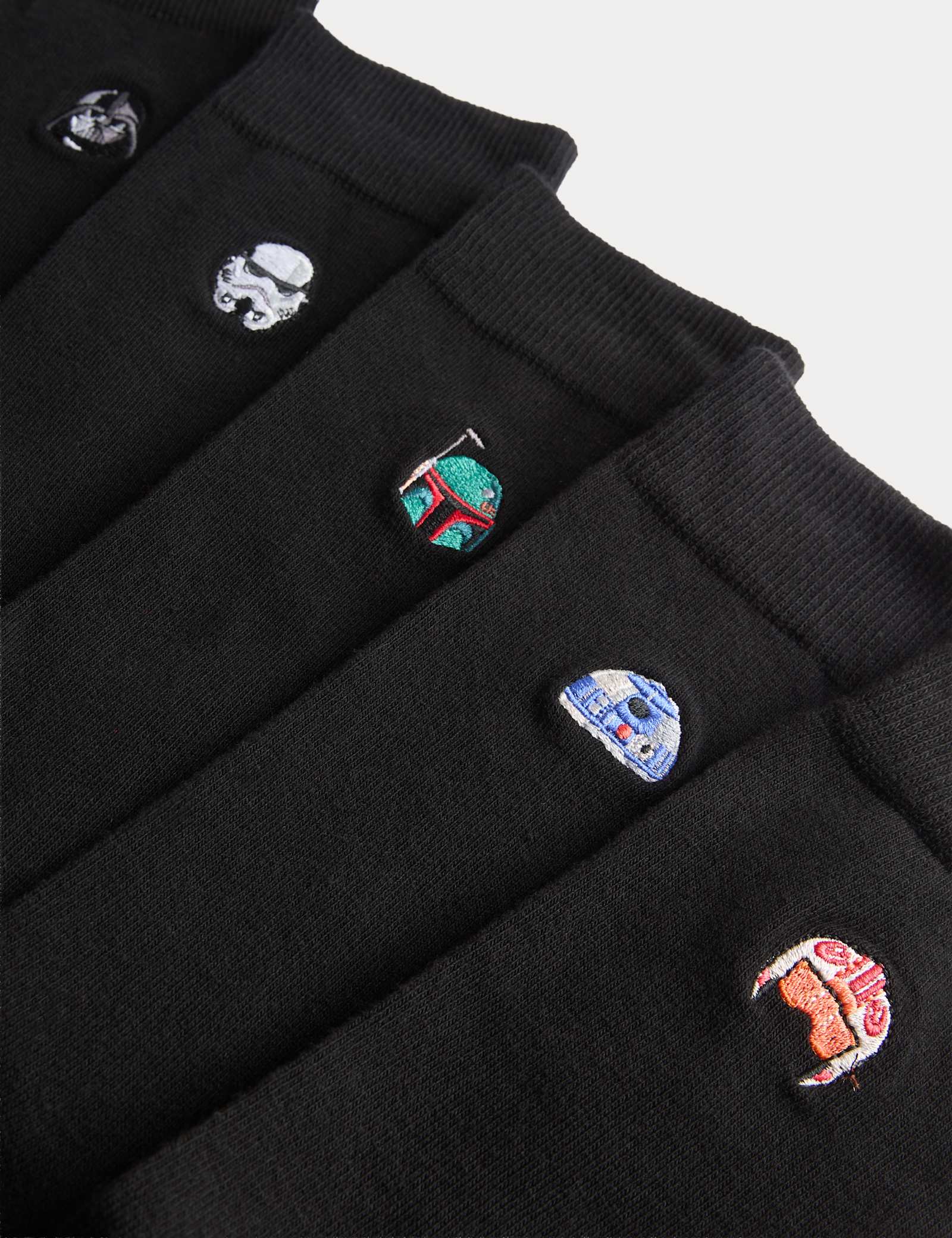 5 Pack Cool & Fresh Star Wars Cotton Rich Socks - image 4