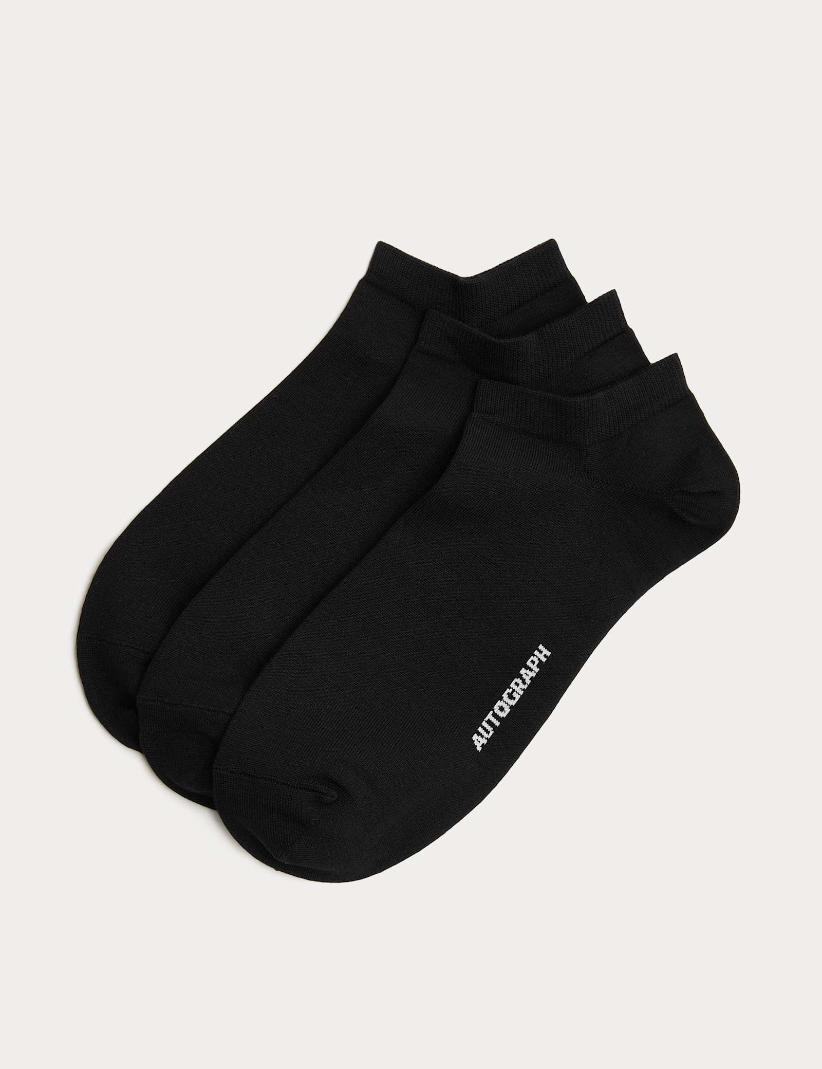 3 Pack Egyptian Cotton Rich Trainer Liners - image 1