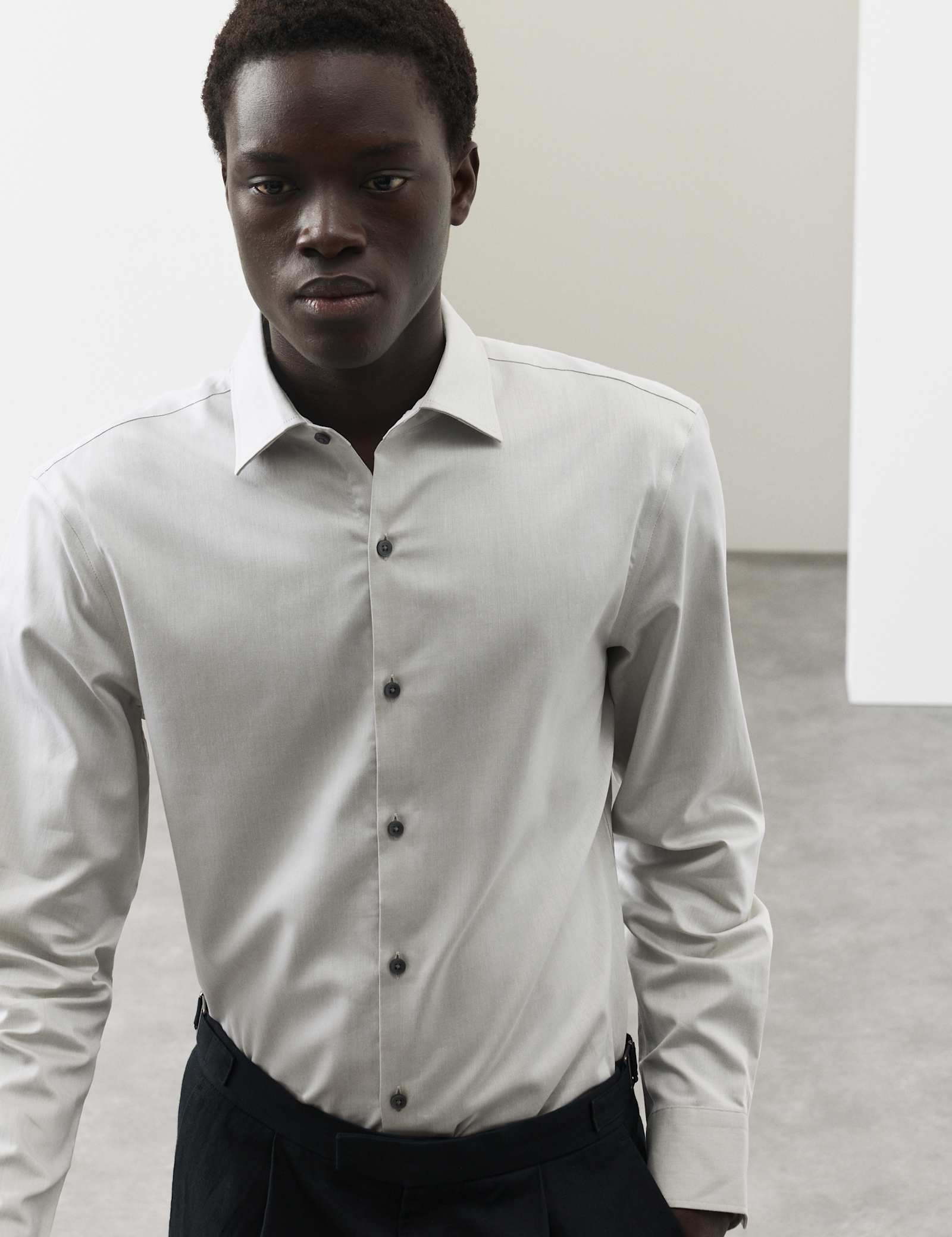 Slim Fit Cotton Performance Shirt - image 5