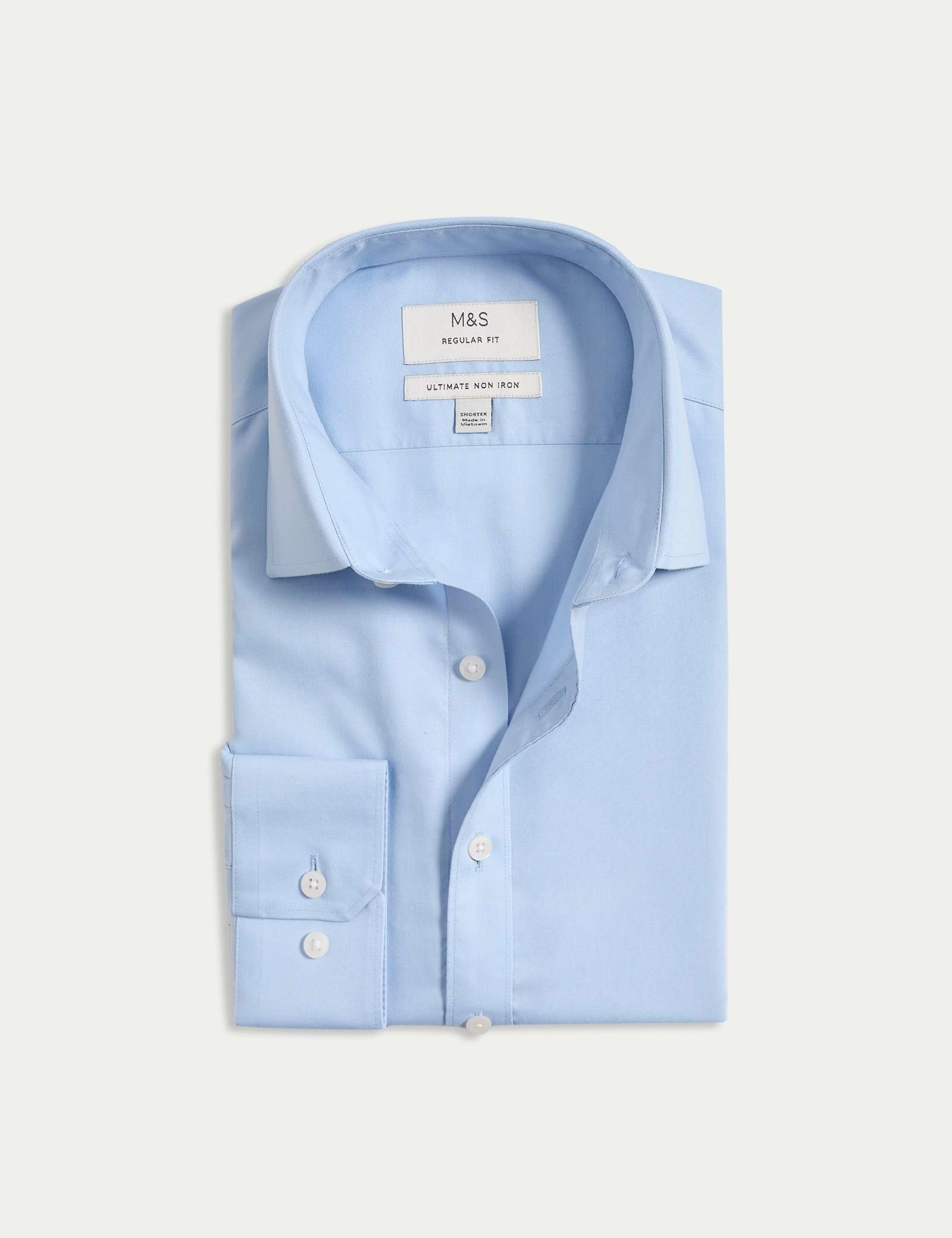 Regular Fit 2 Inch Shorter Ultimate Non Iron Twill Shirt - image 2