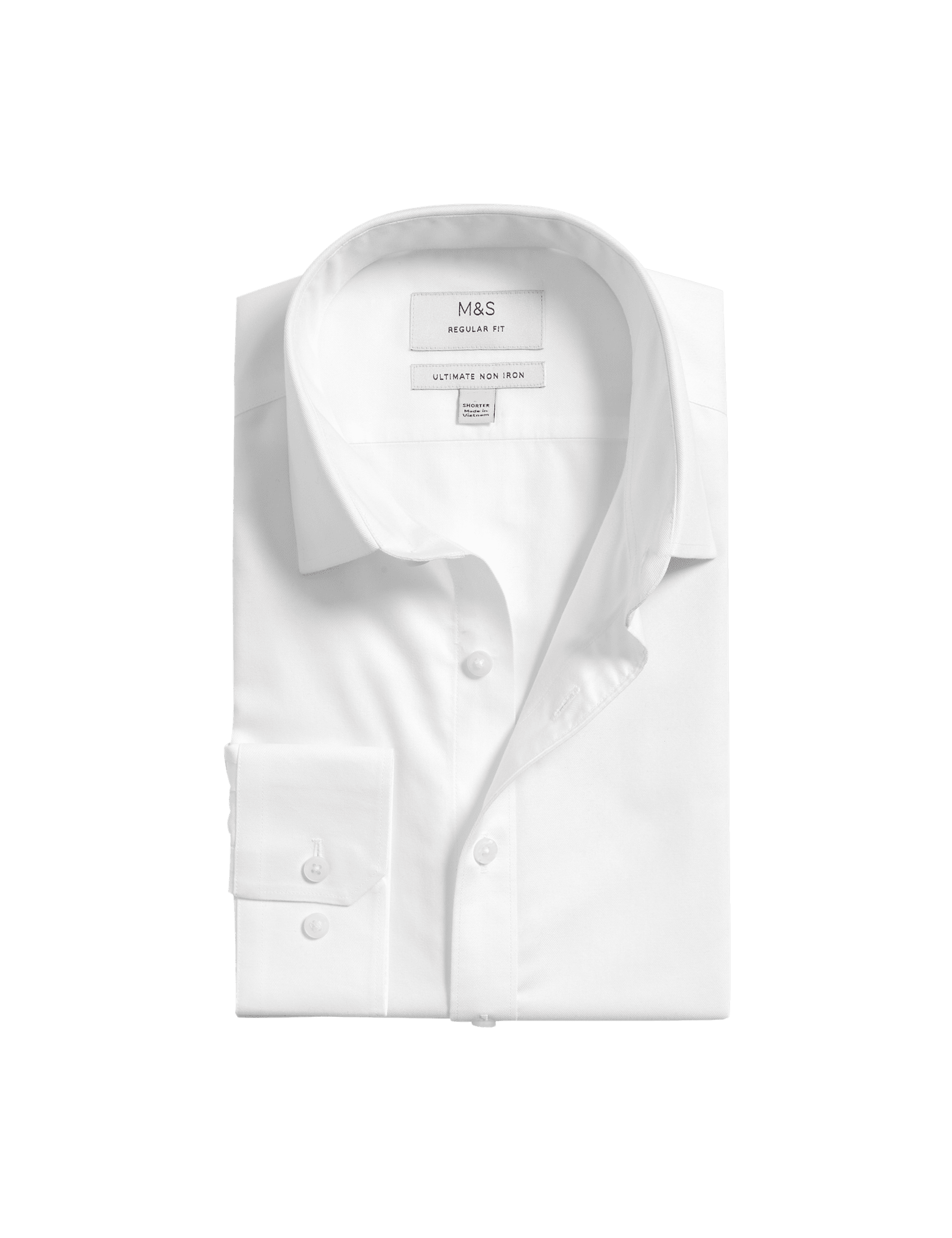 Regular Fit 2 Inch Shorter Ultimate Non Iron Twill Shirt - image 5