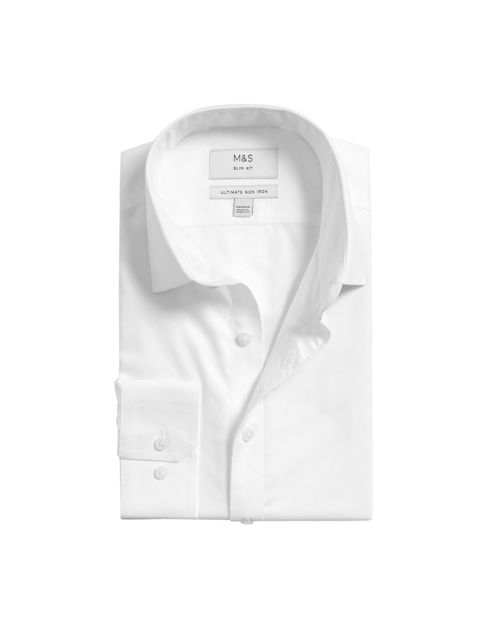 Slim Fit 2 Inch Shorter Ultimate Non Iron Cotton Shirt - image 5