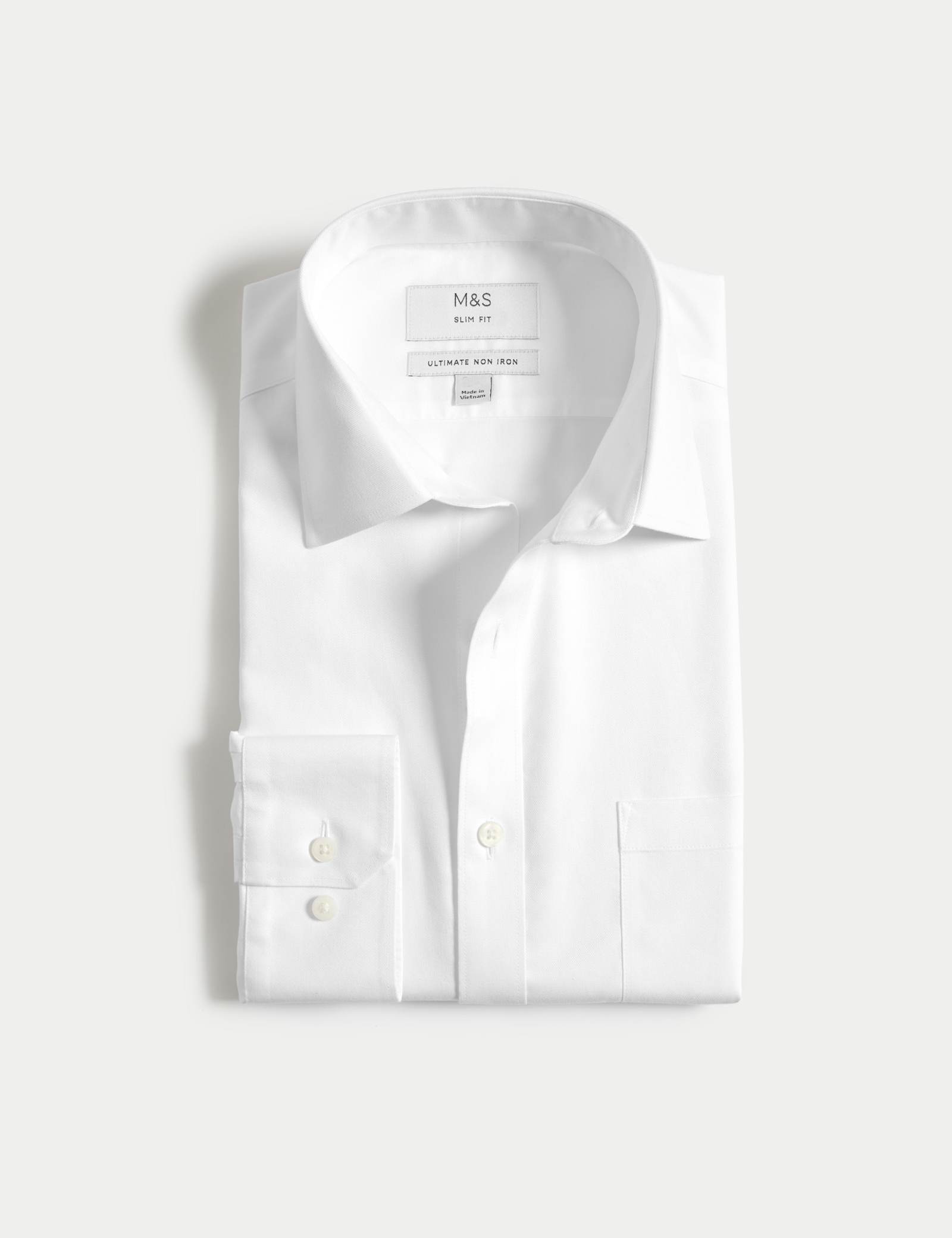 Slim Fit Ultimate Non Iron Pure Cotton Shirt - image 1