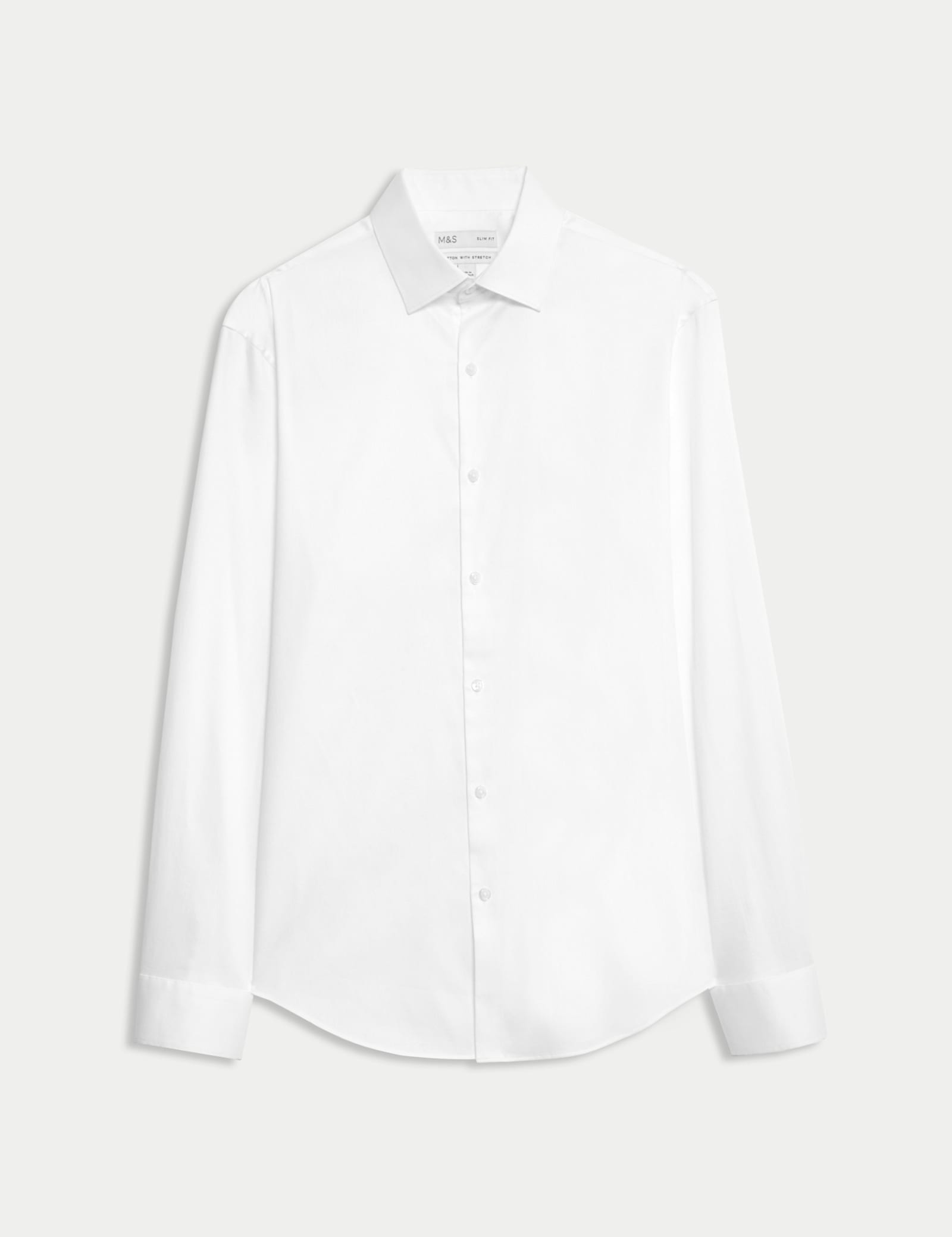 Slim Fit Pure Easy Iron Cotton with Stretch Shirt - image 2