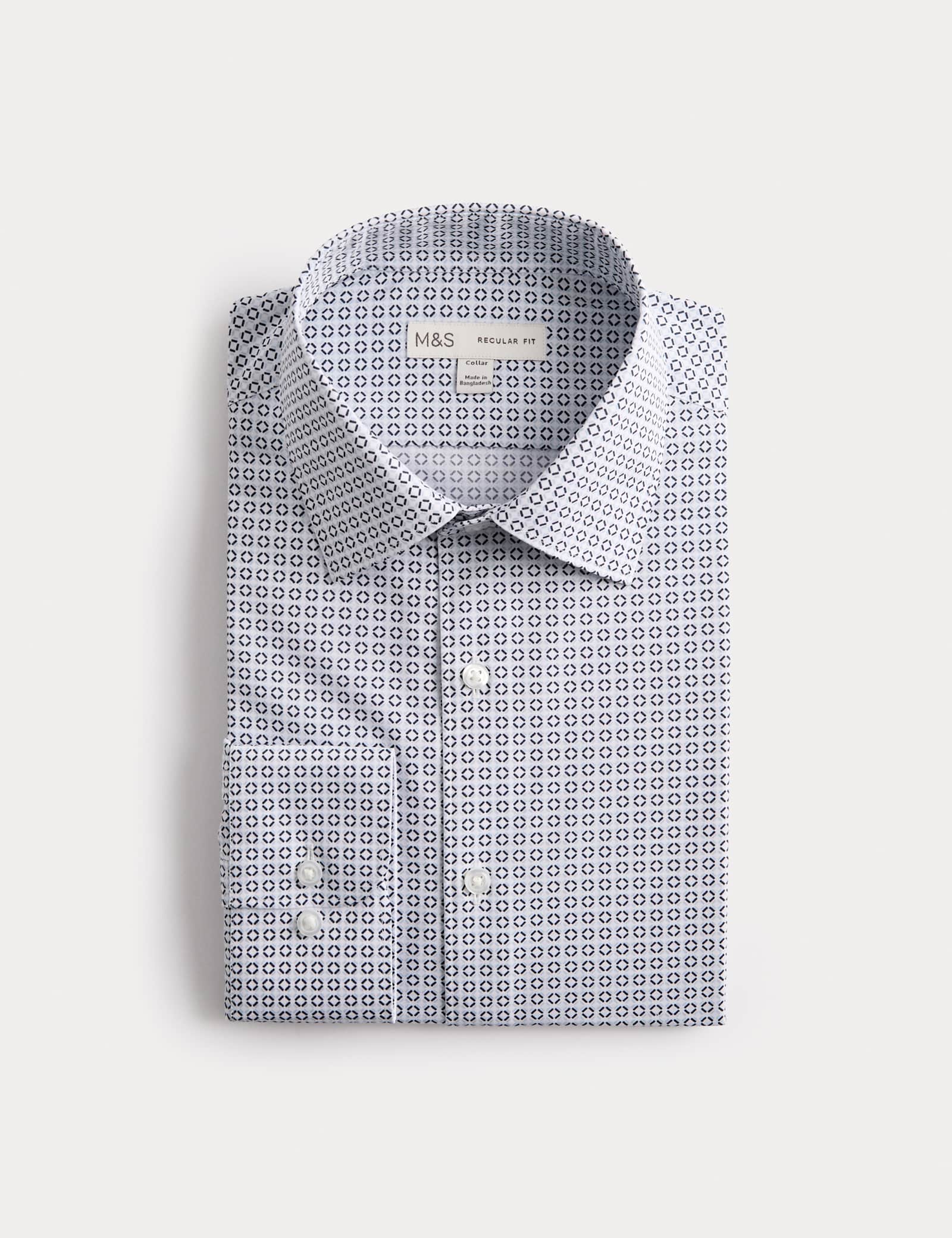 Regular Fit Easy Iron Cotton Blend Shirt - image 3