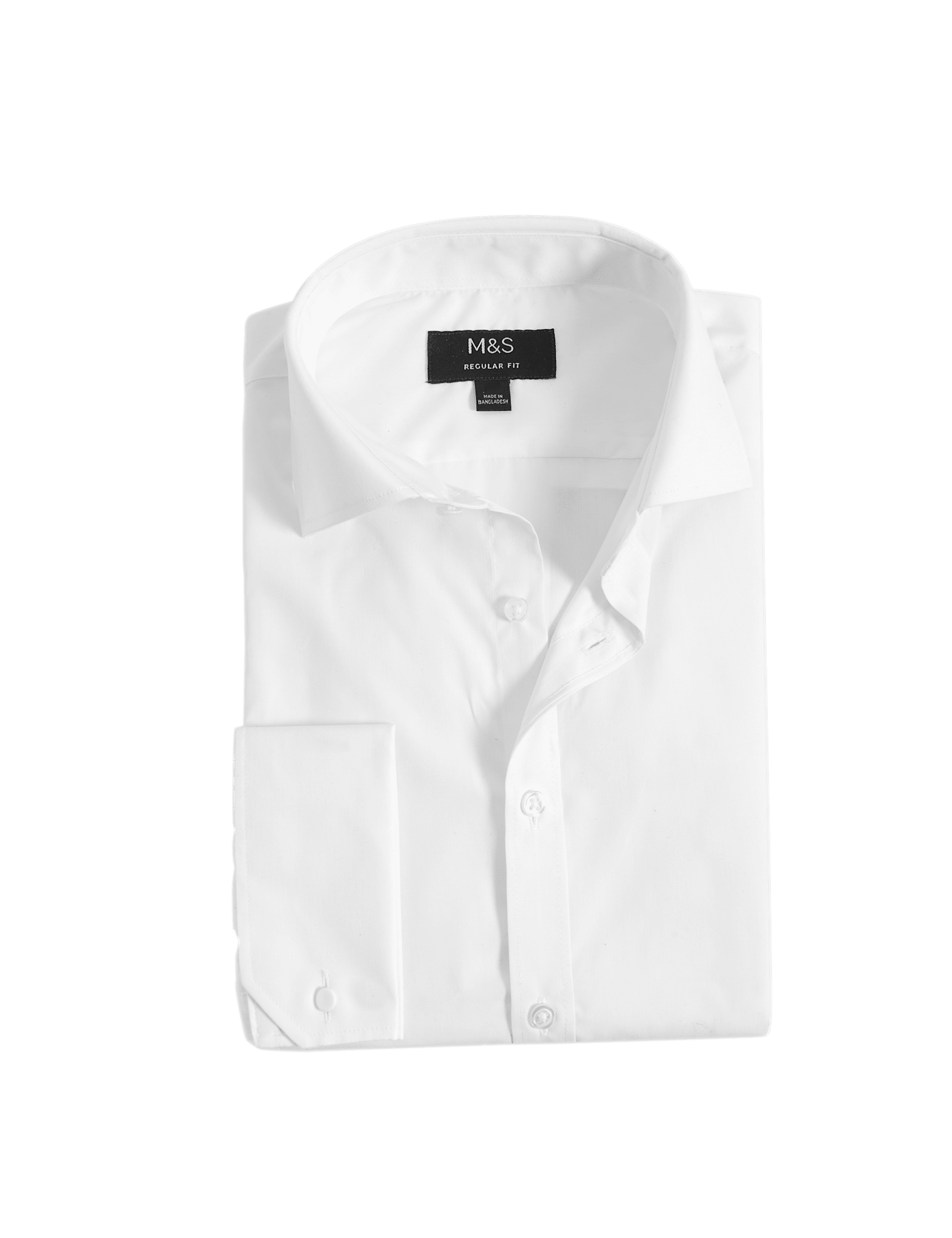 Regular Fit Cotton Blend Double Cuff Shirt - image 2