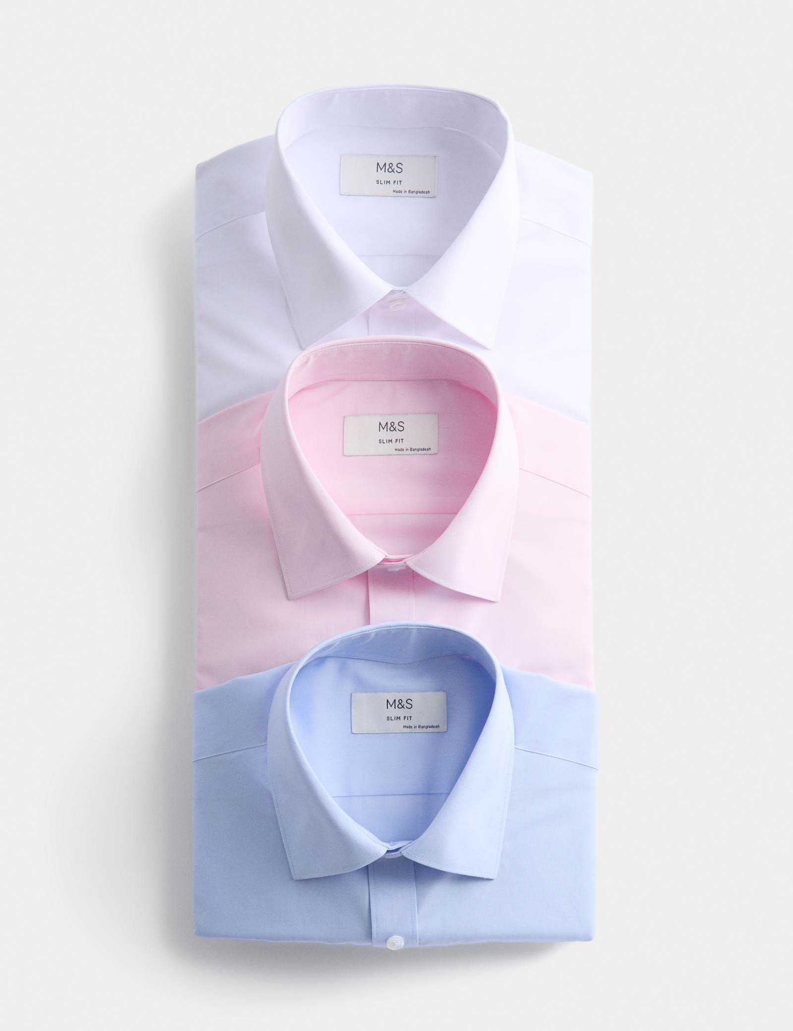3 Pack Slim Fit Easy Iron Shirts - image 2