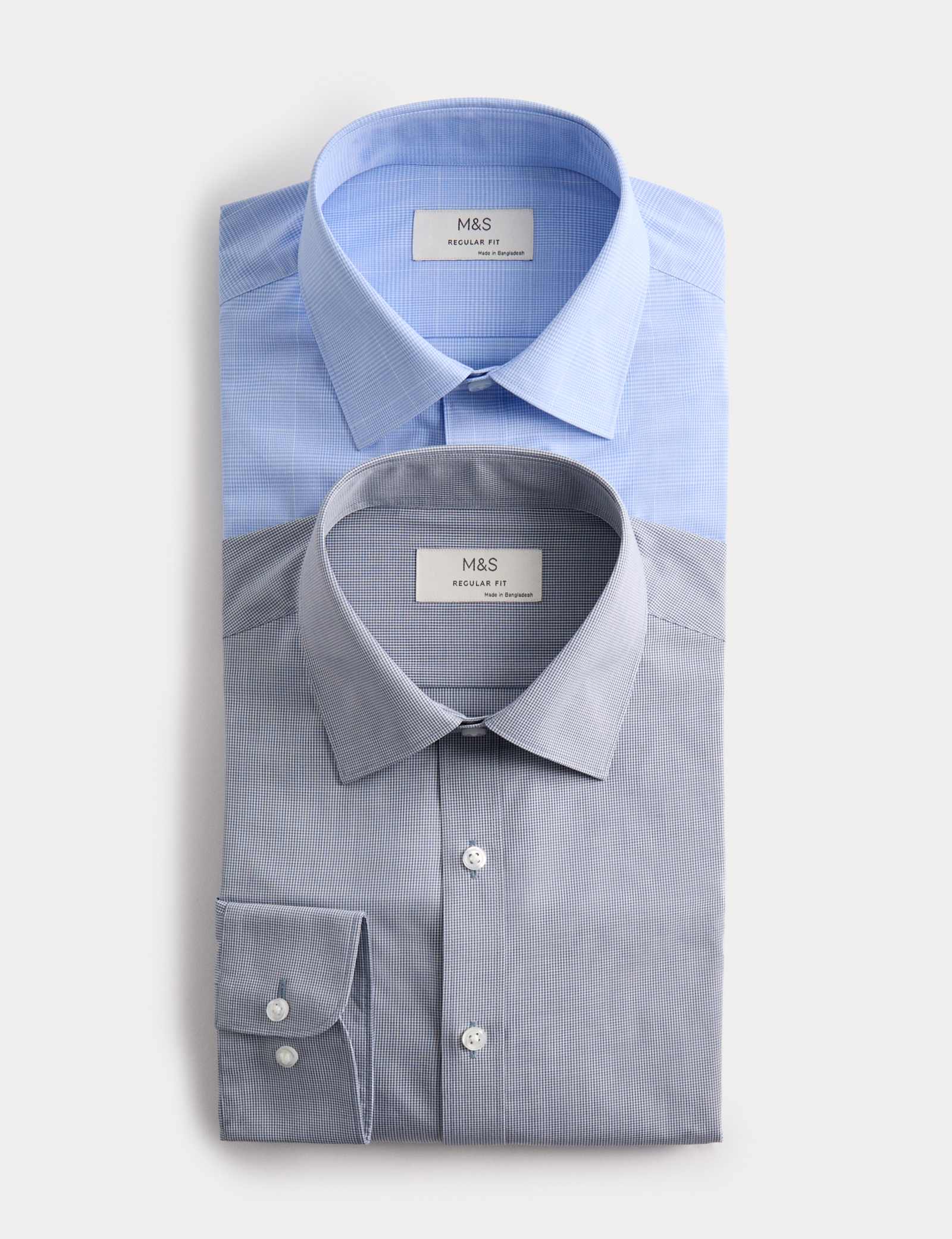 2 Pack Regular Fit Easy Iron Long Sleeve Shirts - image 2