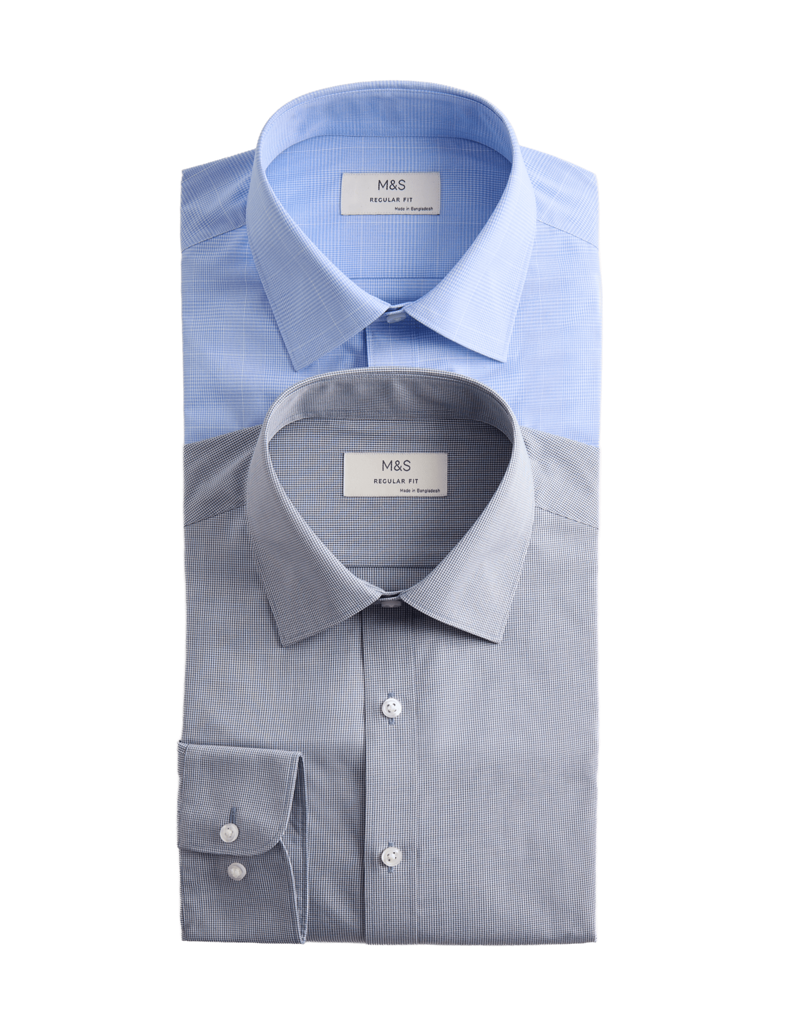 2 Pack Regular Fit Easy Iron Long Sleeve Shirts - image 3