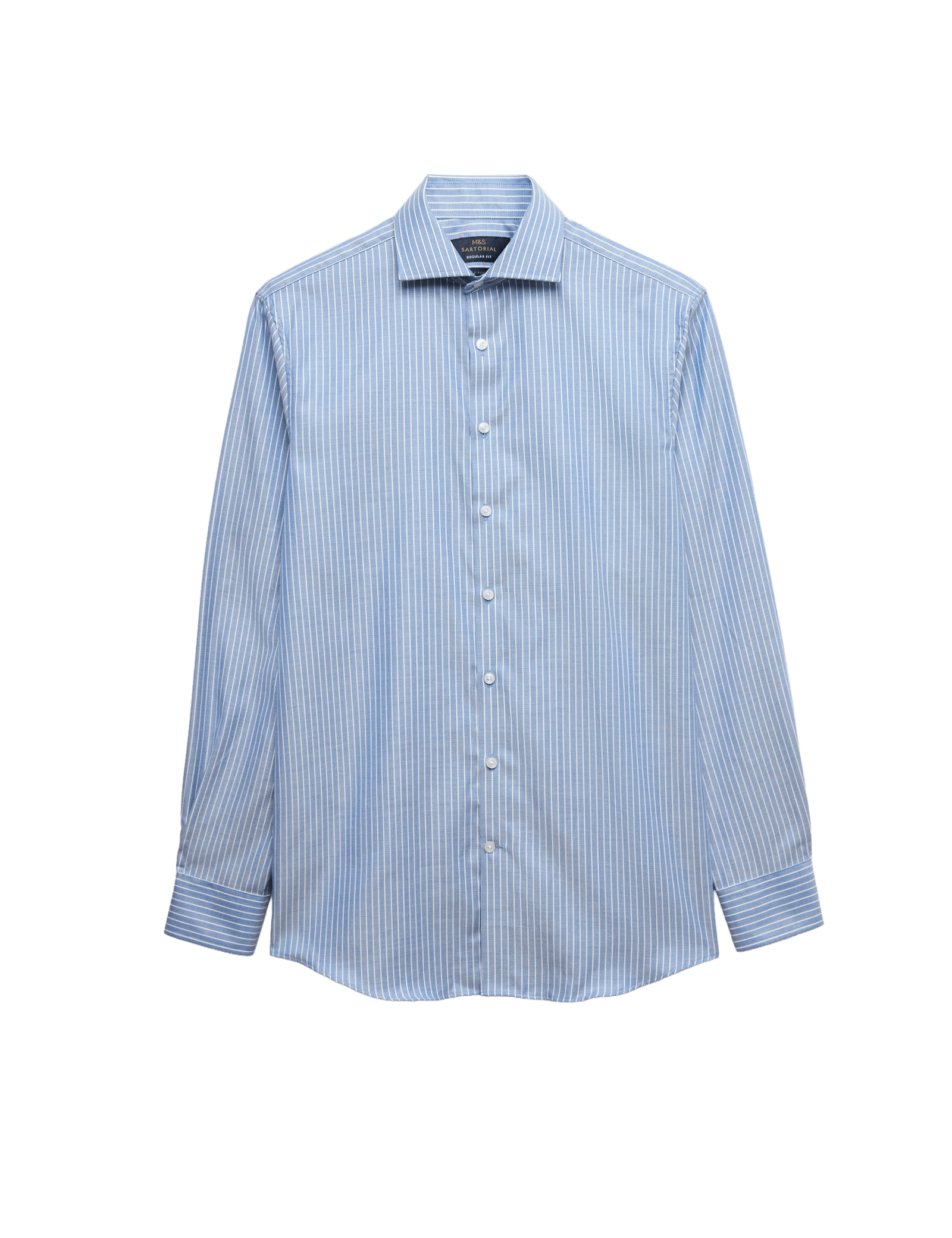 Regular Fit Pure Cotton Striped Luxury Shirt - image 3