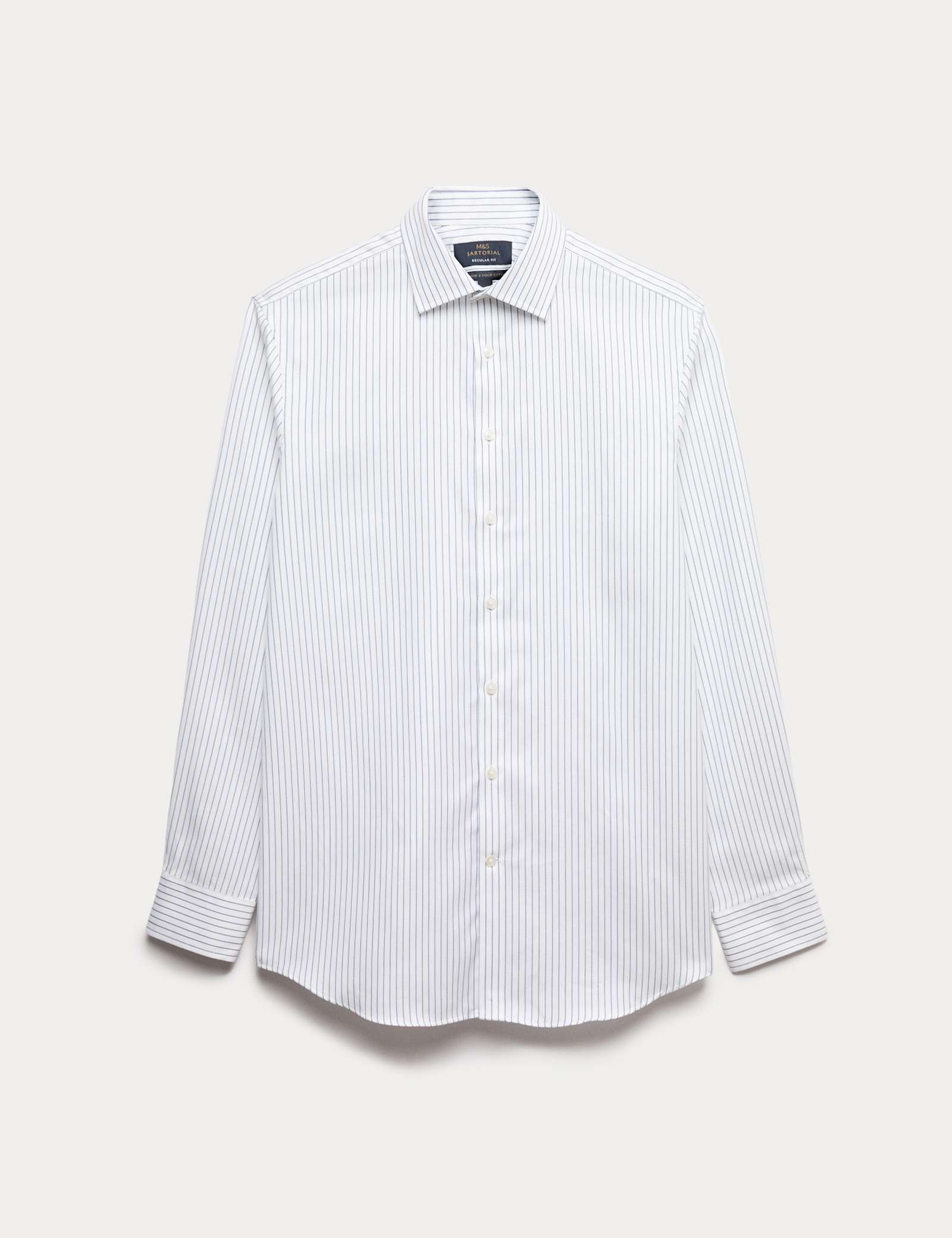Regular Fit Pure Cotton Striped Luxury Shirt - image 1