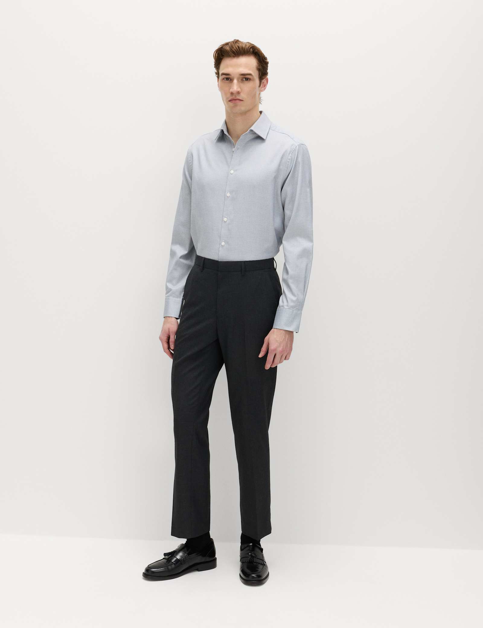 Regular Fit Pure Cotton Textured Luxury Shirt - image 5