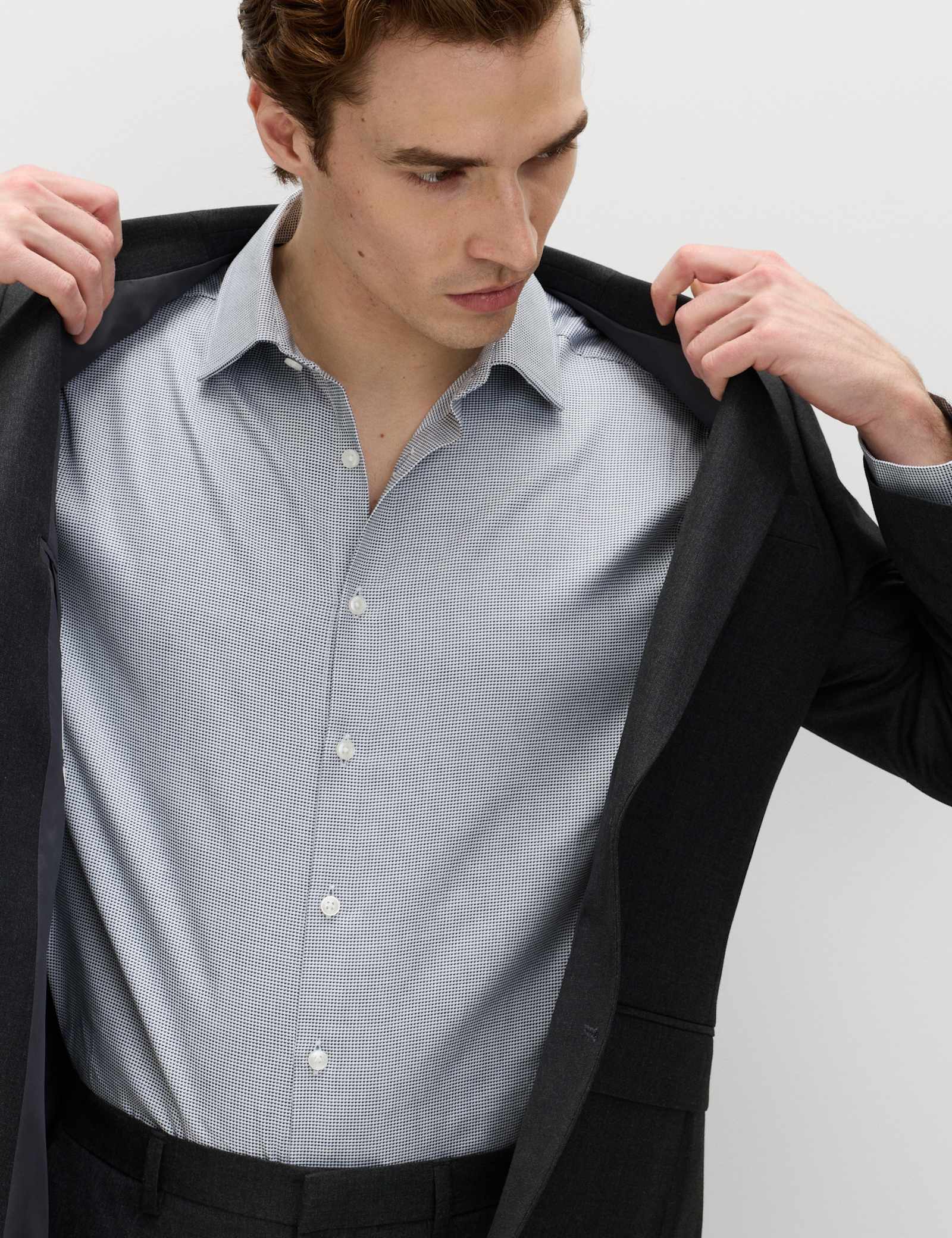 Regular Fit Pure Cotton Textured Luxury Shirt - image 4