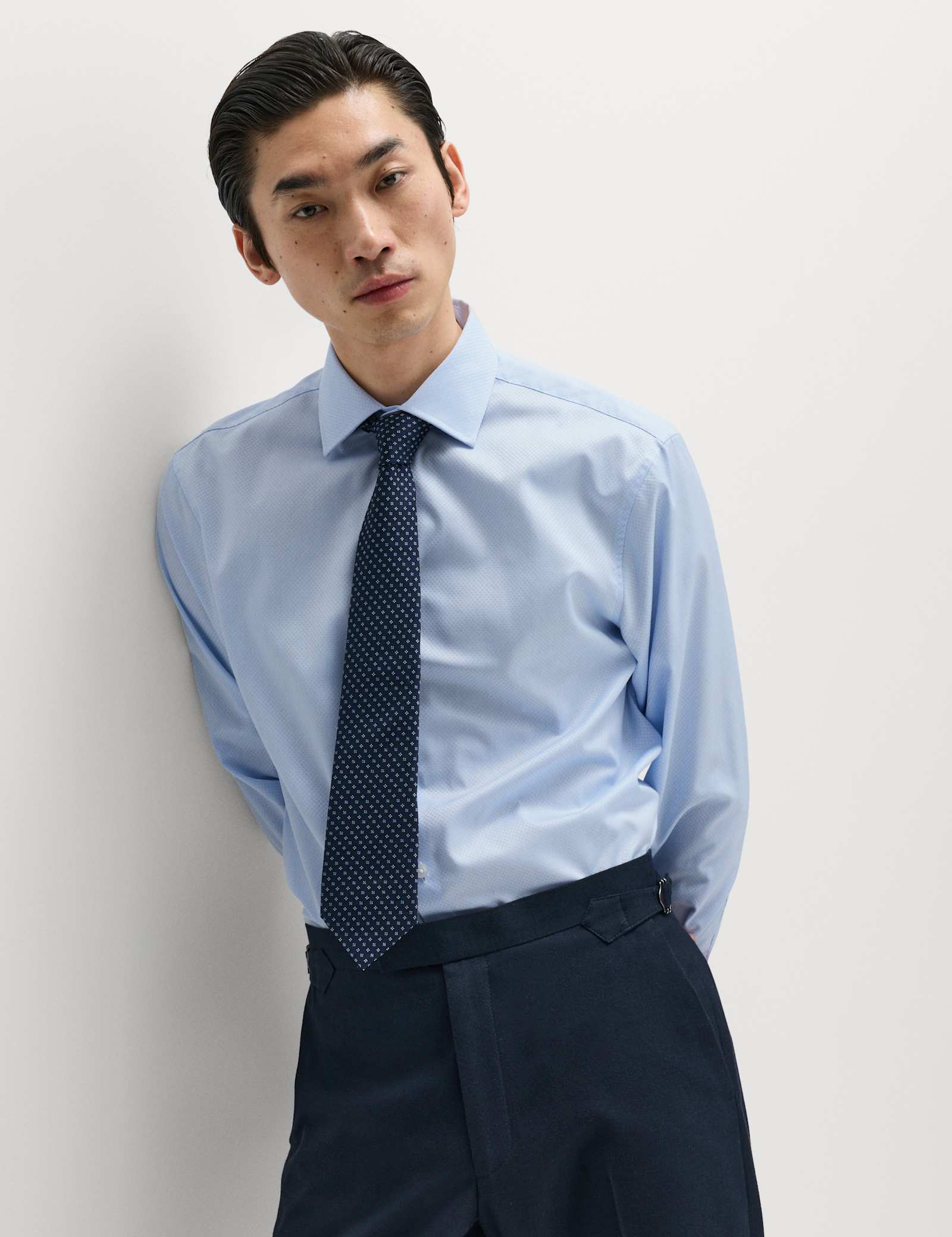 Regular Fit Luxury Pure Cotton Textured Shirt - image 4