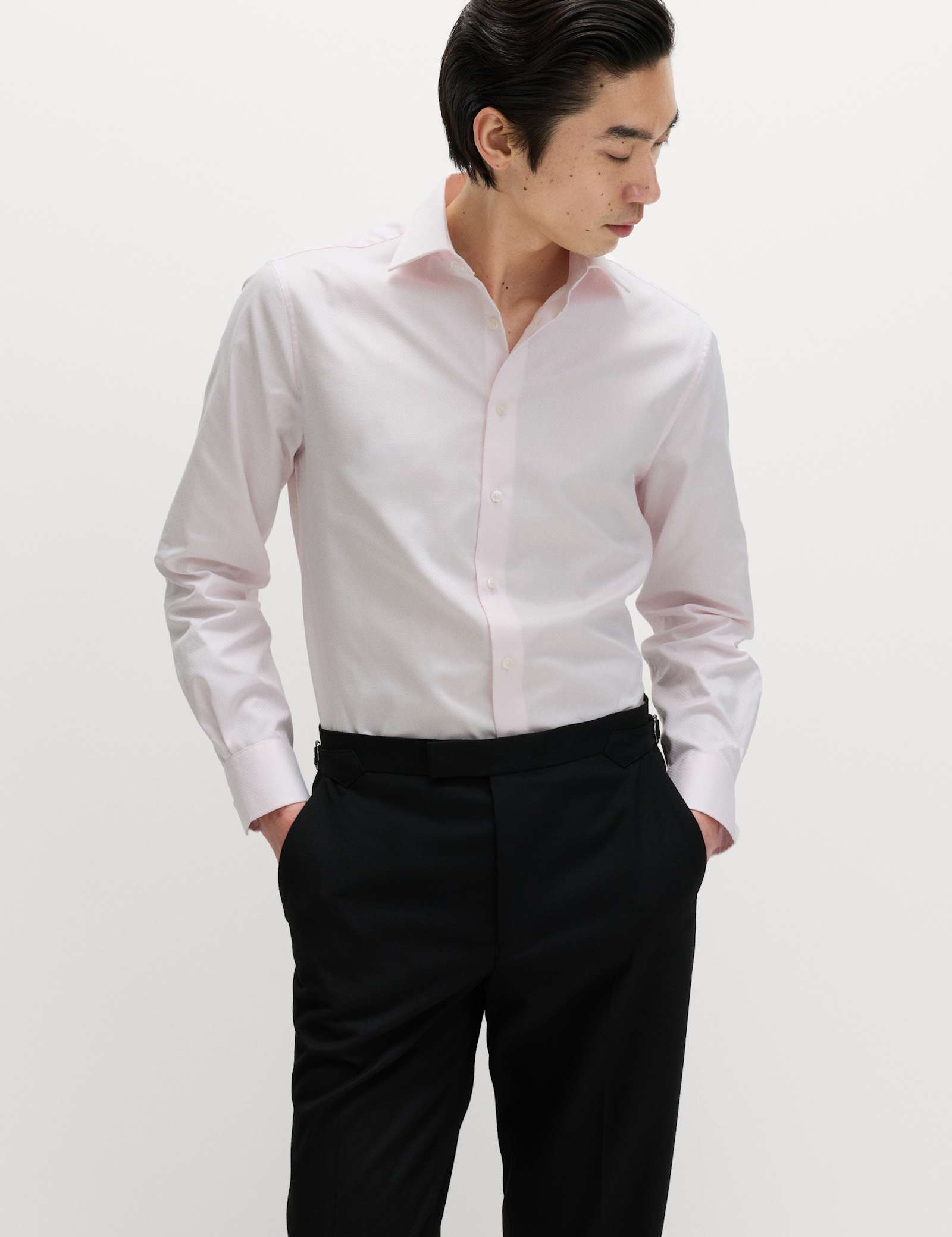 Slim Fit Luxury Pure Cotton Textured Shirt - image 4