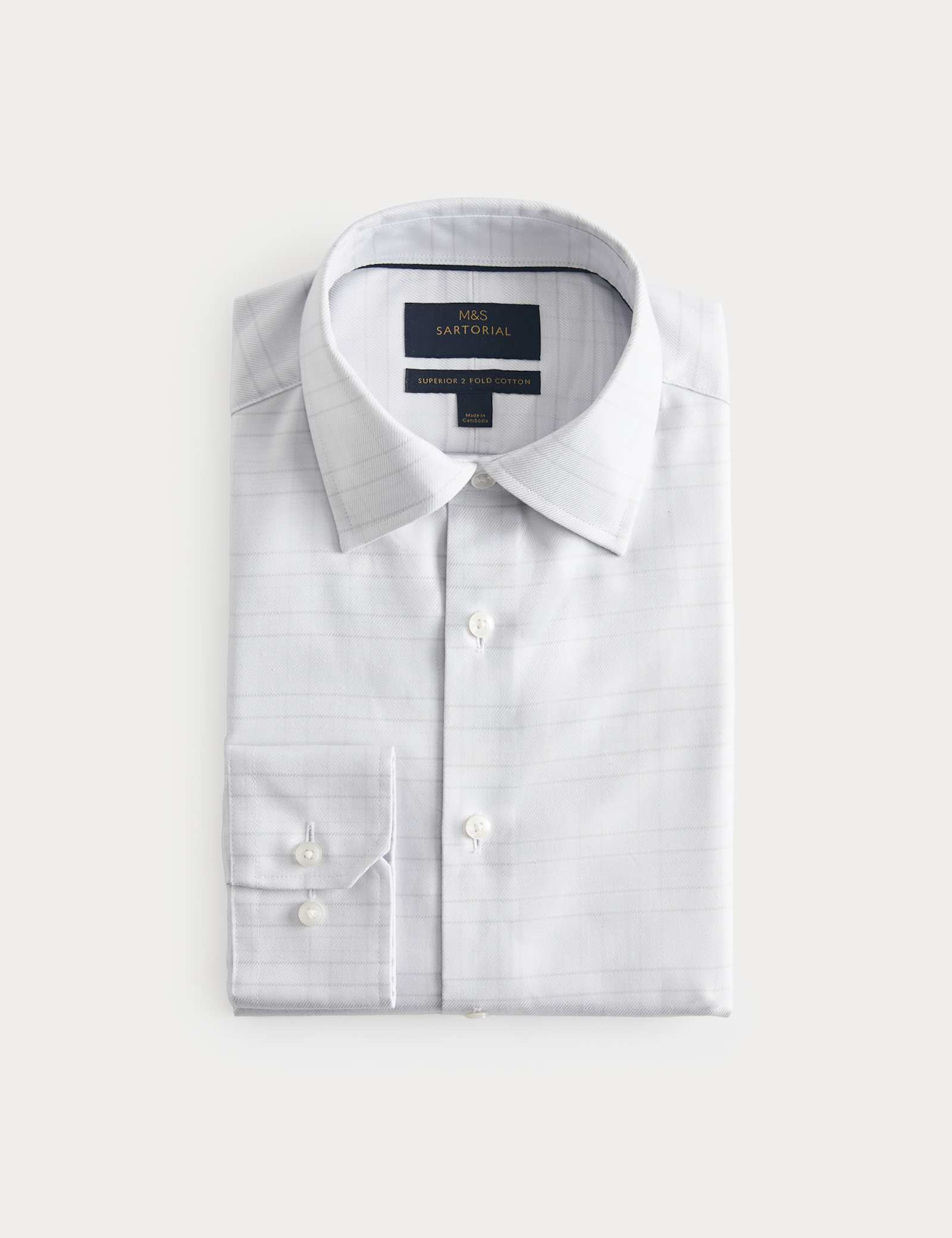 Regular Fit Luxury Pure Cotton Check Shirt - image 1