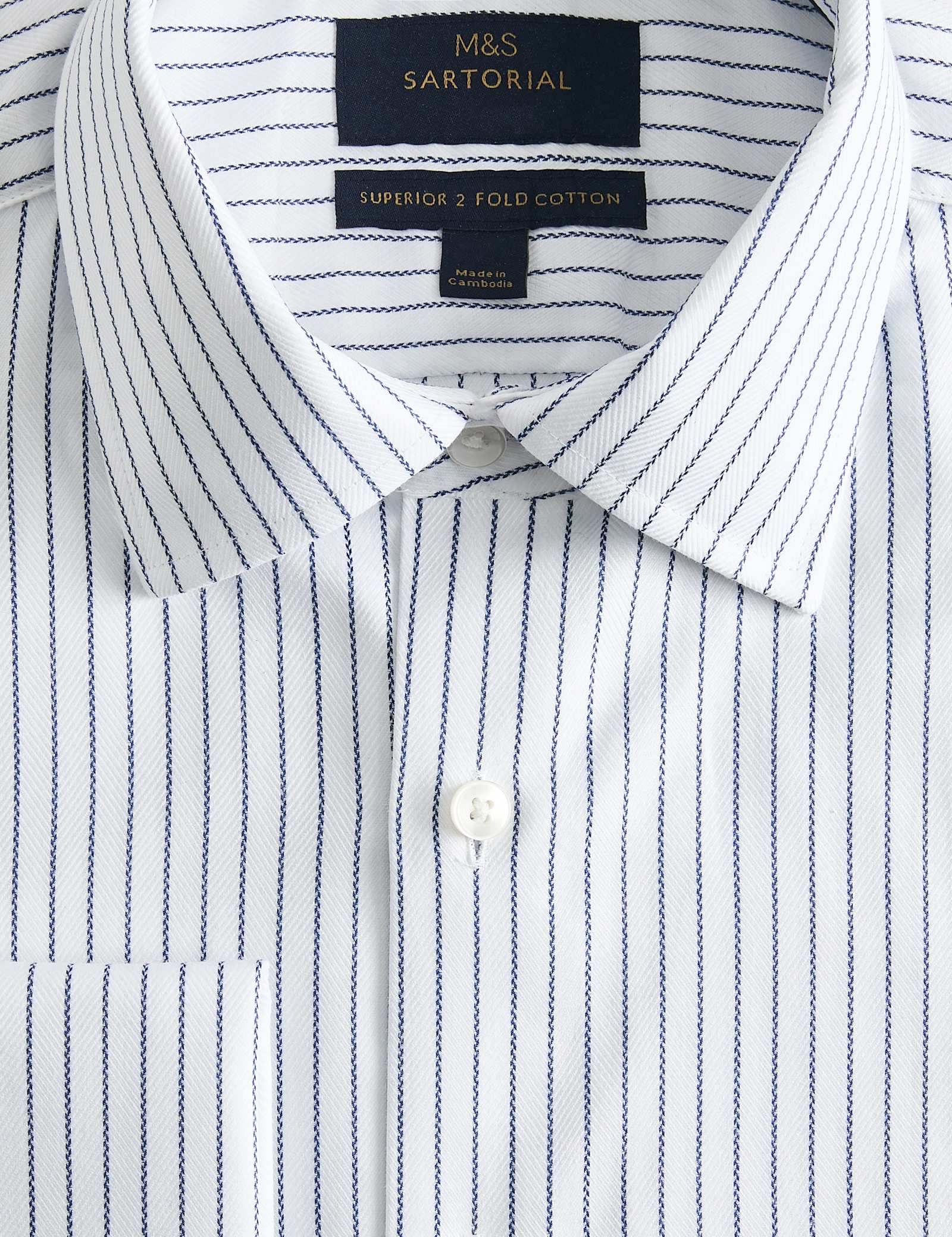 Slim Fit Pure Cotton Striped Luxury Shirt - image 3