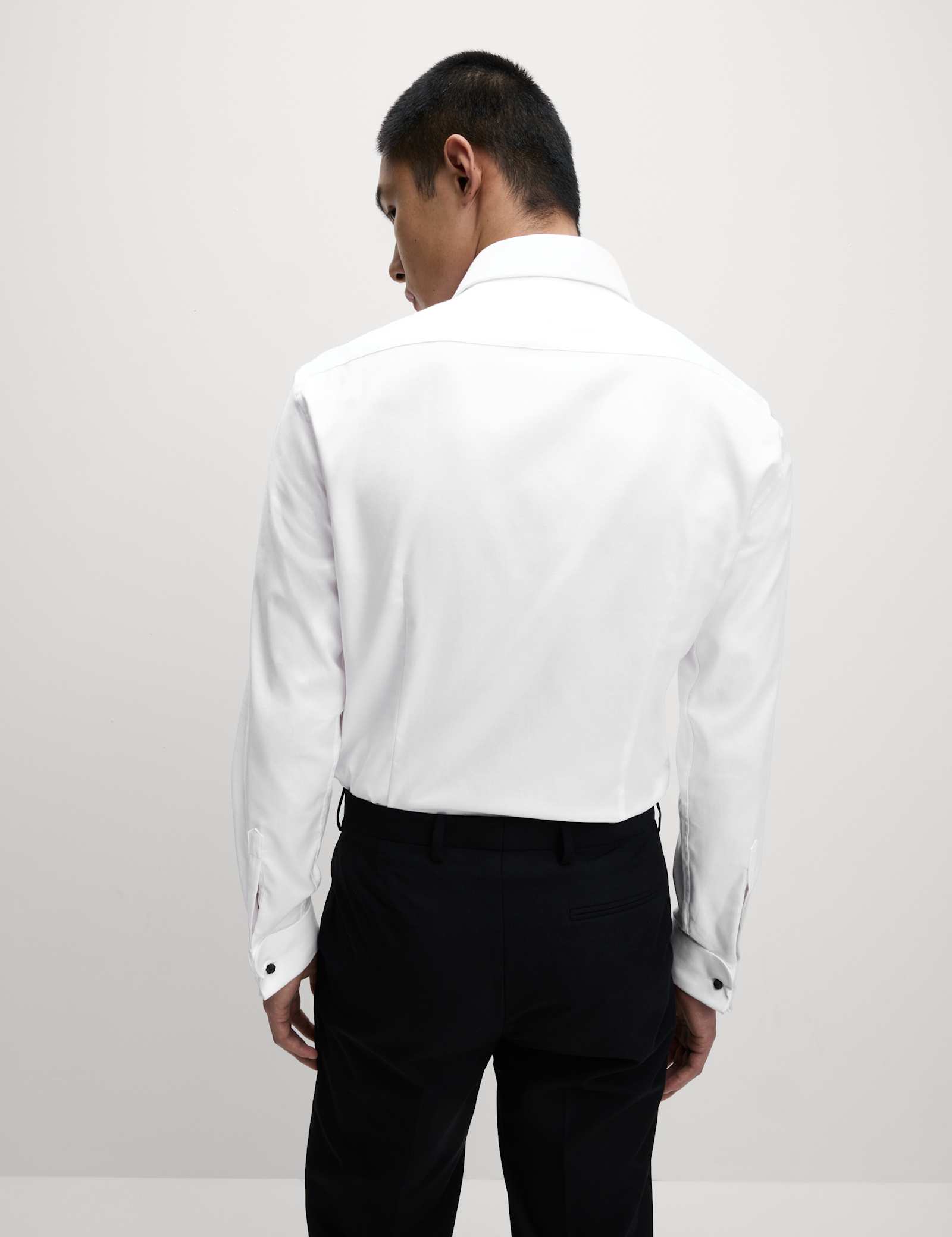 Slim Fit 2 Inch Shorter Pure Cotton Textured Shirt - image 5