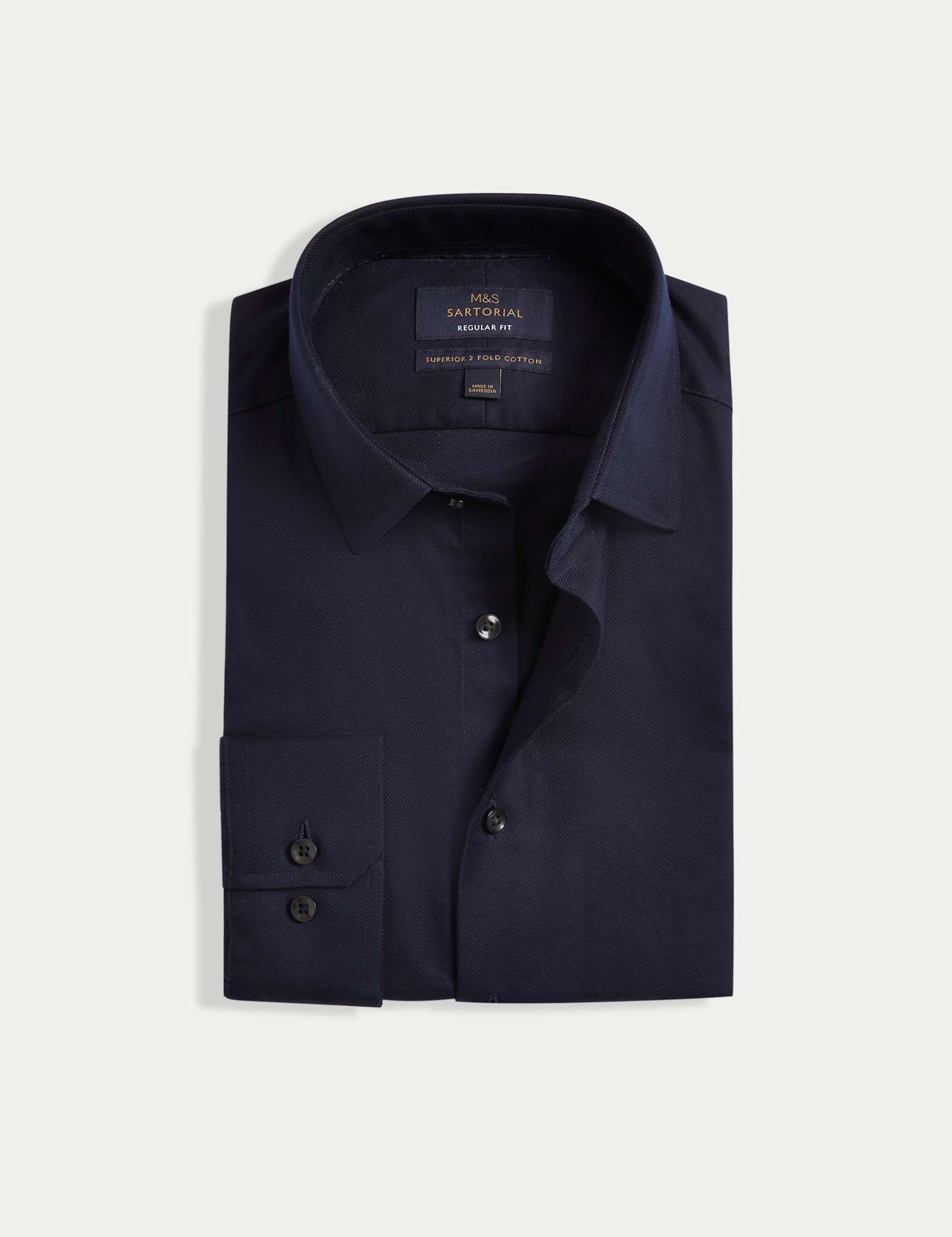 Regular Fit Luxury Cotton Twill Shirt - image 3