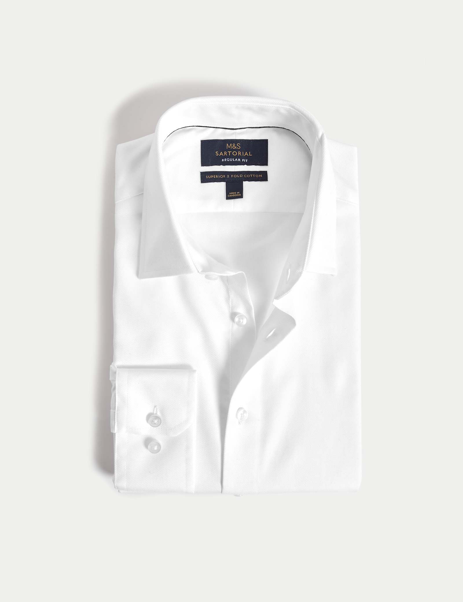 Regular Fit Luxury Cotton Twill Shirt - image 5