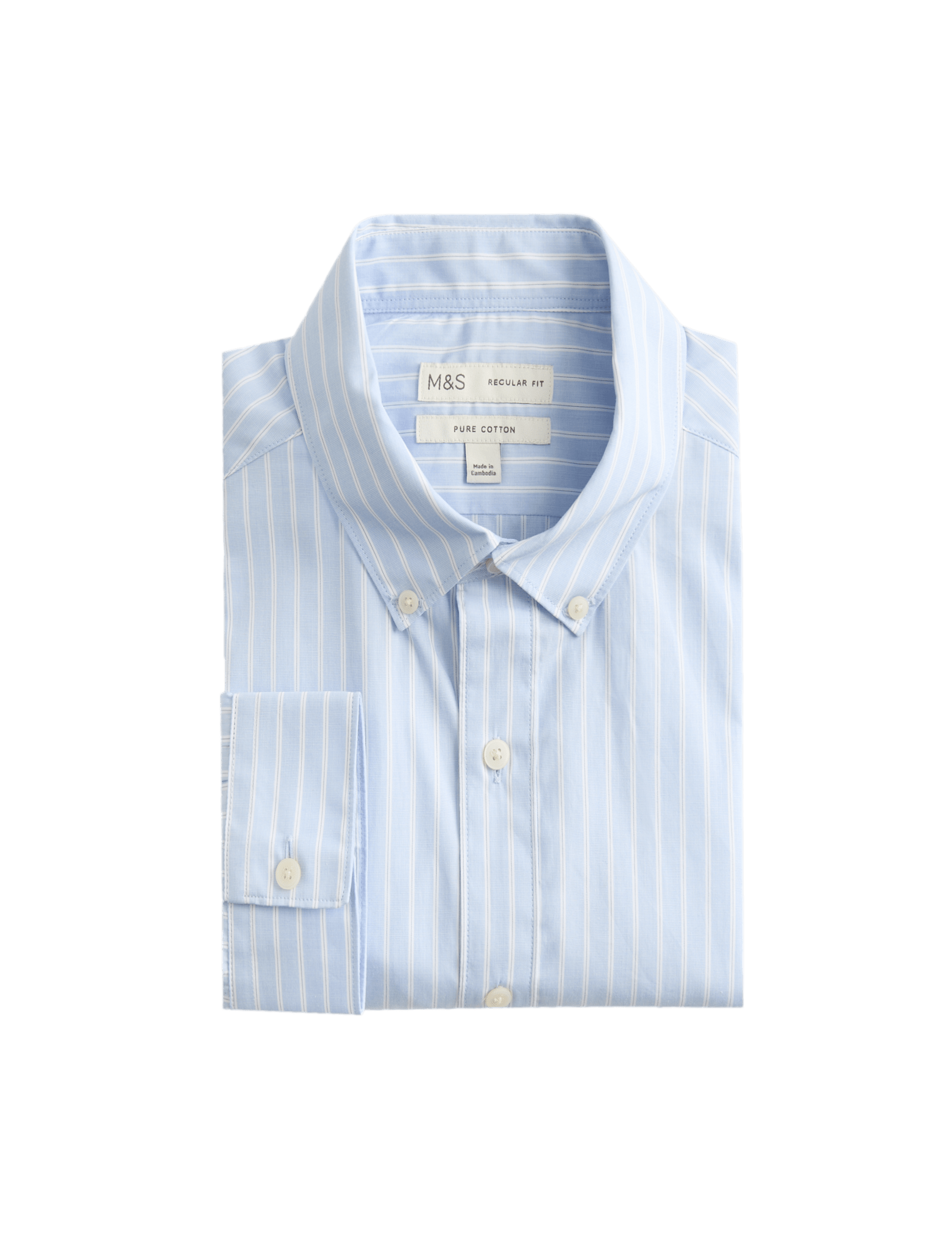 Regular Fit Pure Cotton Striped Shirt - image 5