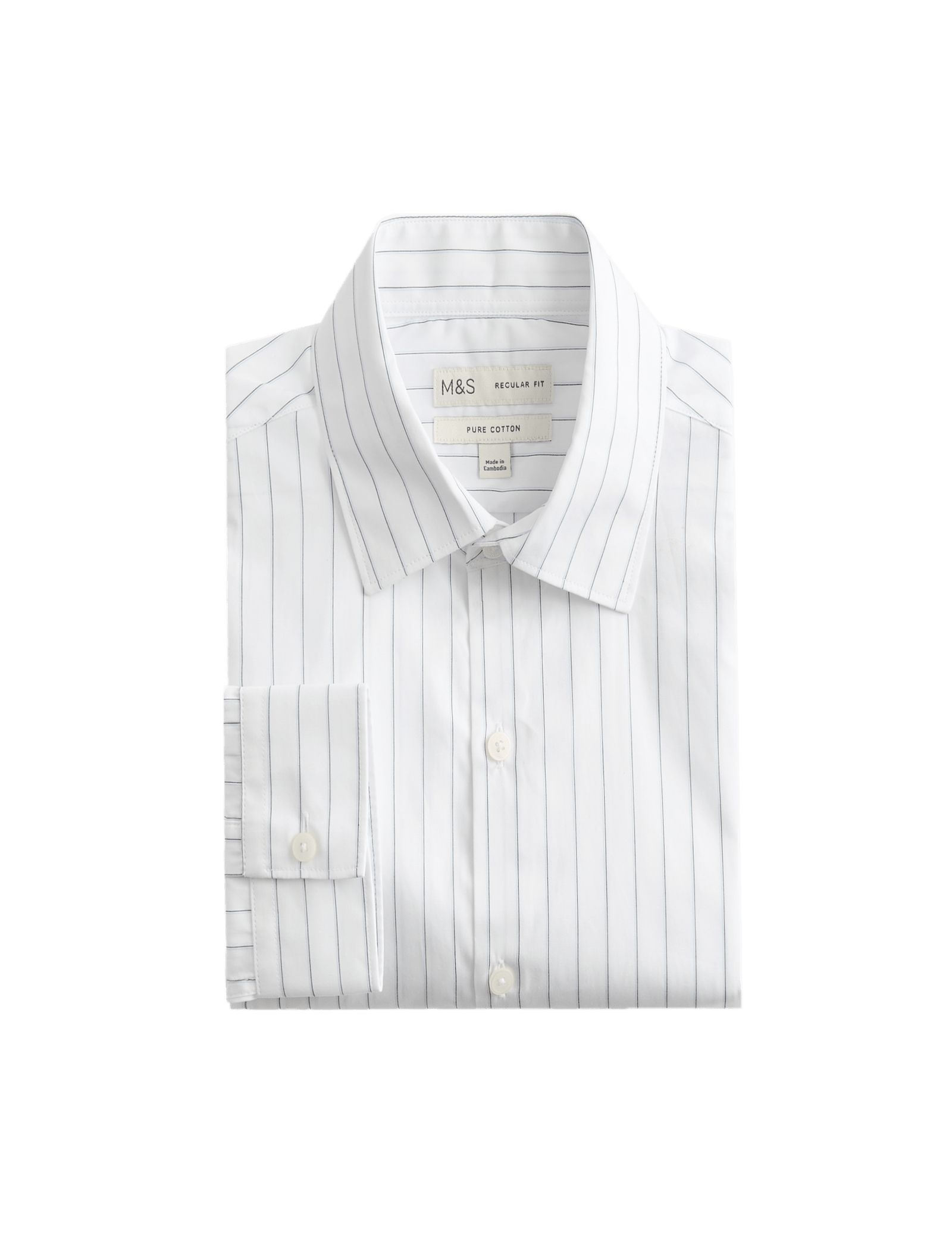 Regular Fit Pure Cotton Striped Shirt - image 5