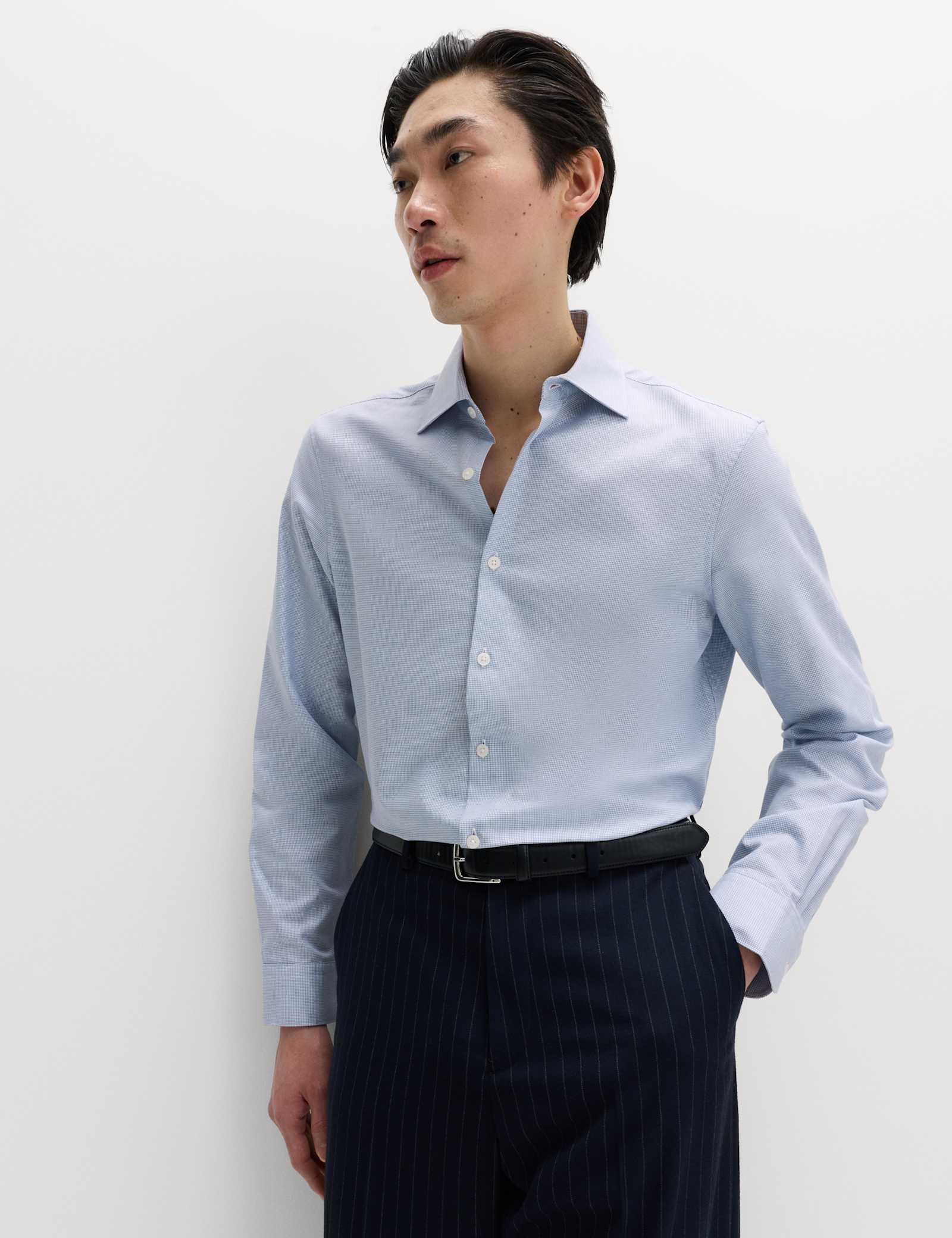 Regular Fit Pure Cotton Textured Shirt - image 3