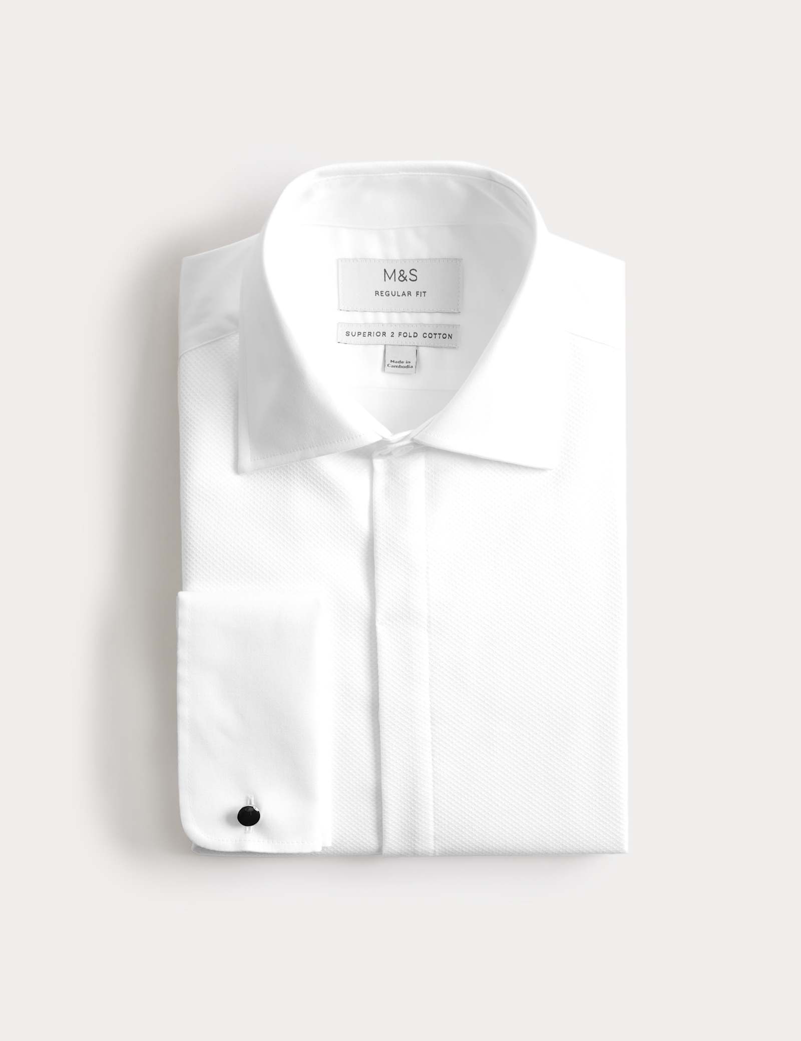 Regular Fit Luxury Cotton Double Cuff Dress Shirt - image 1