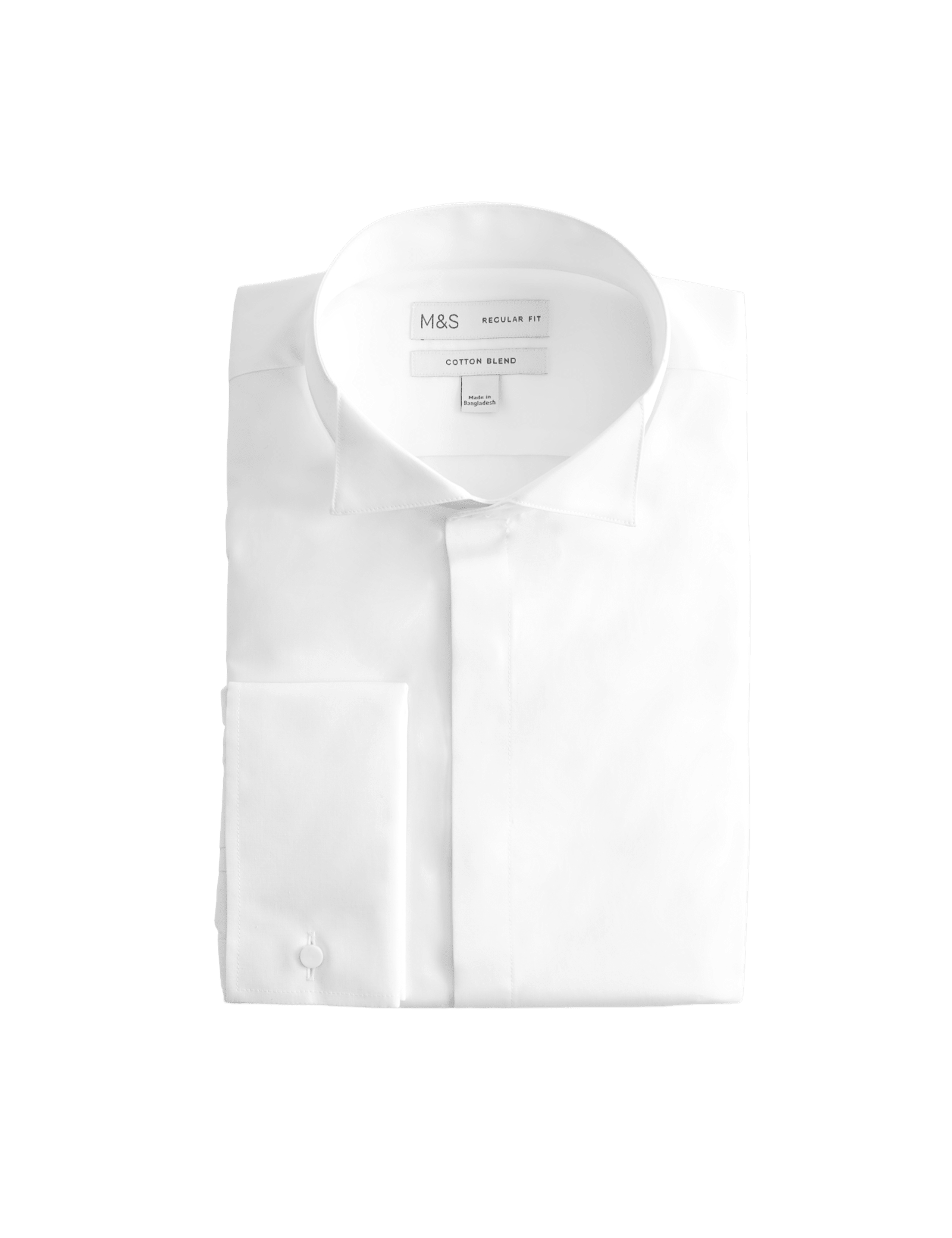 Regular Fit Cotton Blend Dress Shirt - image 3