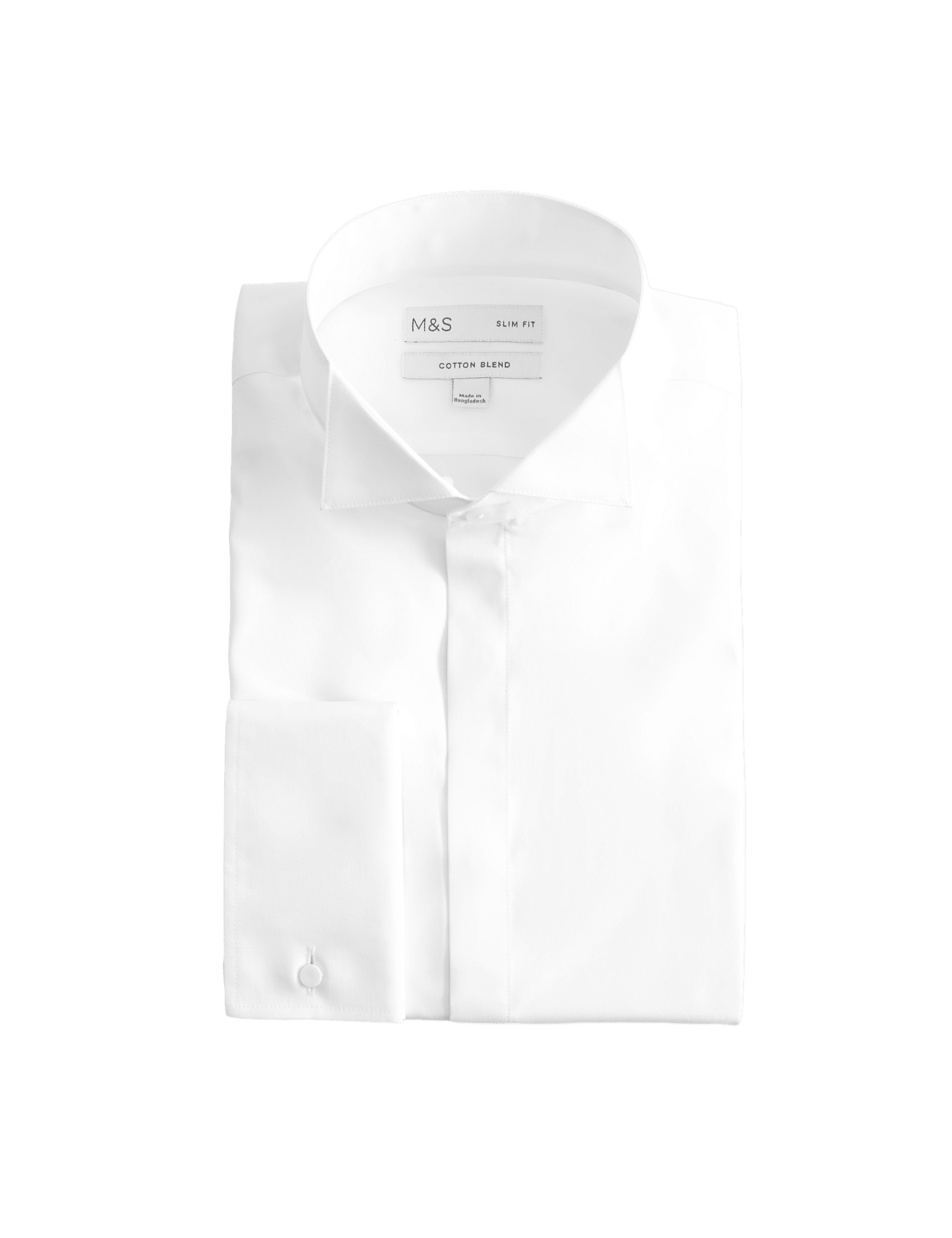 Slim Fit Cotton Blend Dress Shirt - image 3