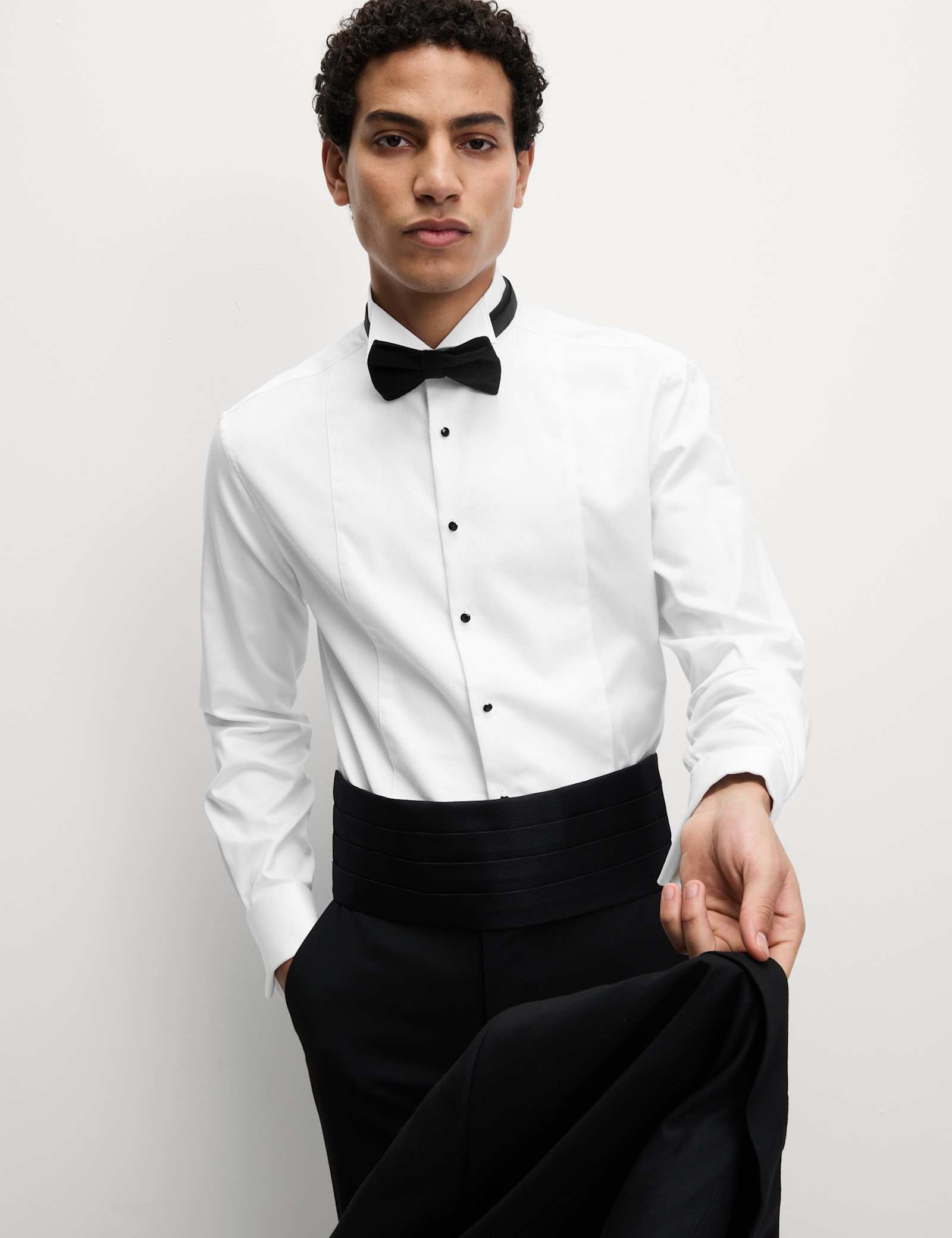 Slim Fit Luxury Cotton Double Cuff Dress Shirt - image 2