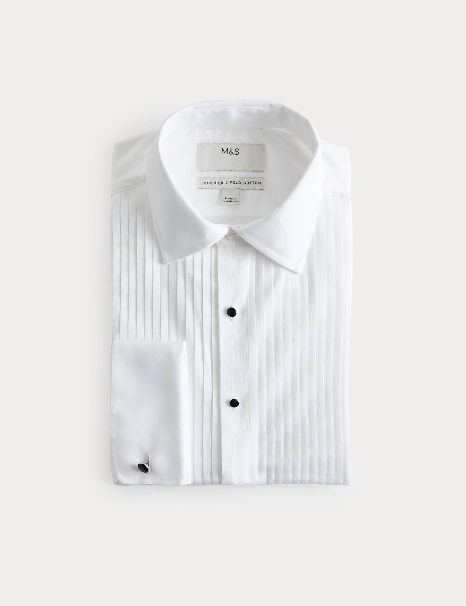 Extra Slim Fit Luxury Cotton Dress Shirt - image 1