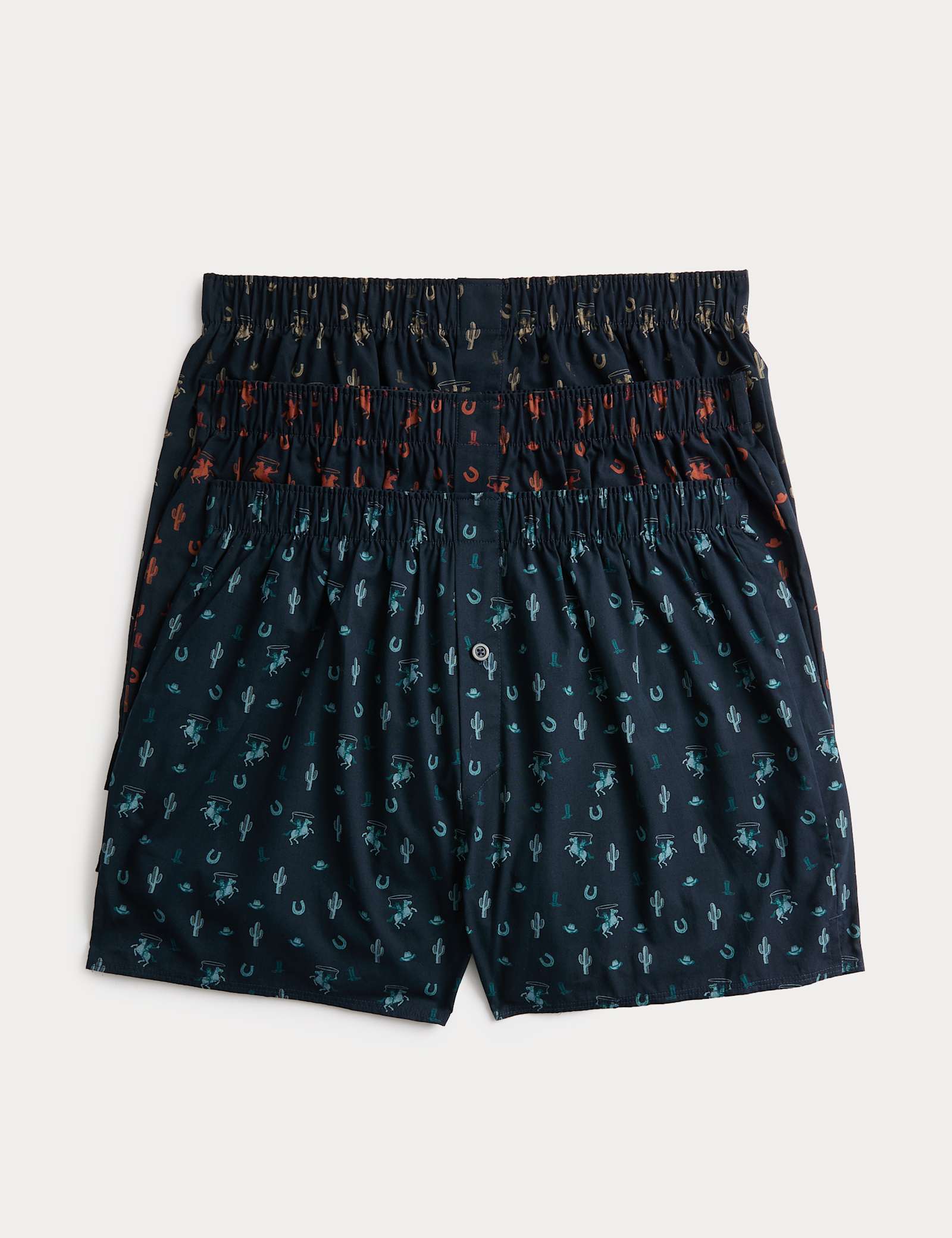 3 Pack Pure Cotton Rodeo Woven Boxers - image 1