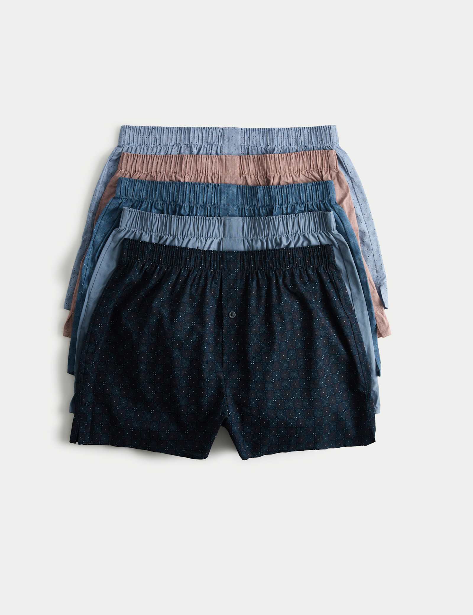 5 Pack Pure Cotton Foulard Woven Boxers - image 1