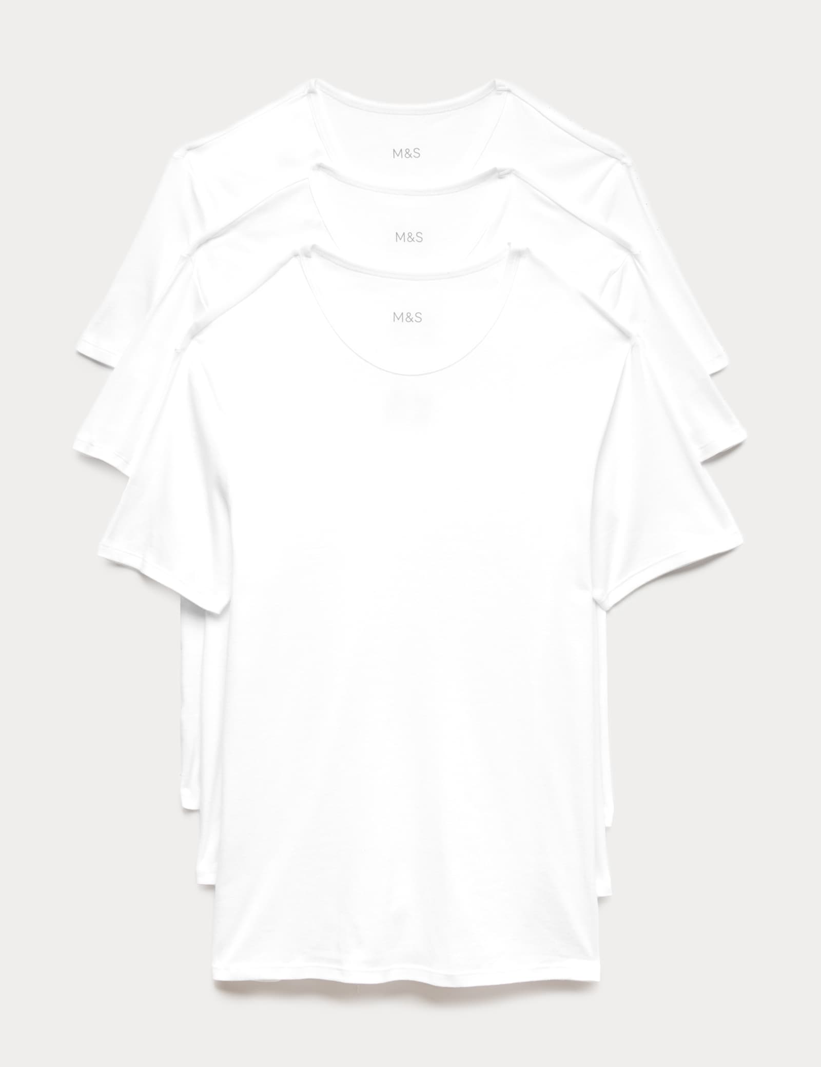 3 Pack Essential Cotton T-Shirt Vests - image 1