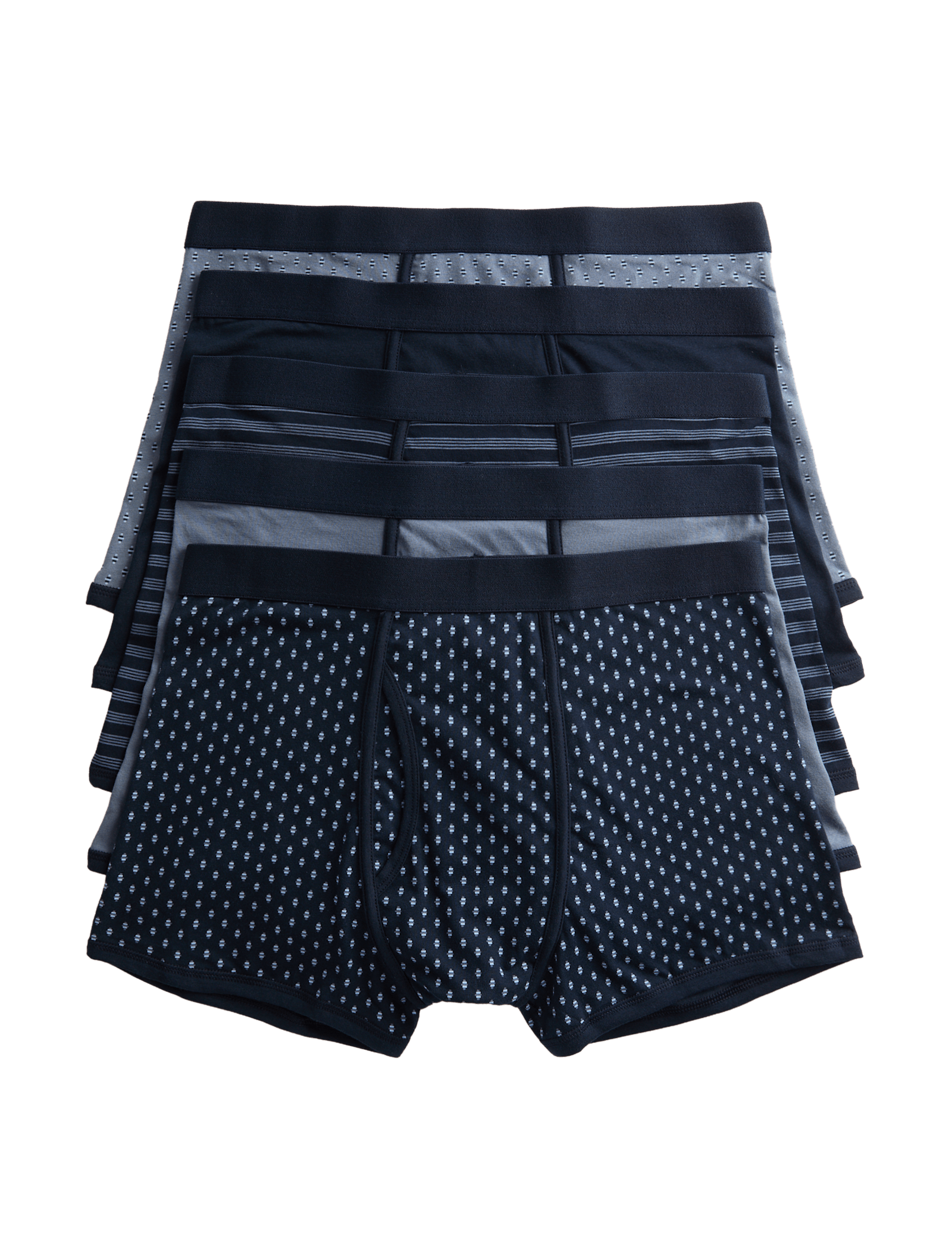 5 Pack Cotton Stretch Geometric Trunks - image 4
