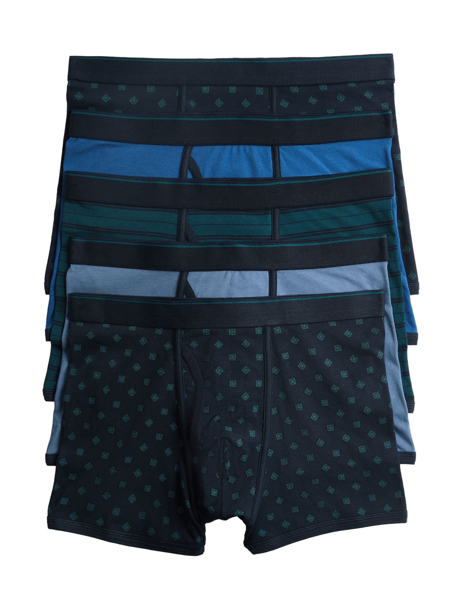 5 Pack Cotton Stretch Geometric Trunks - image 2