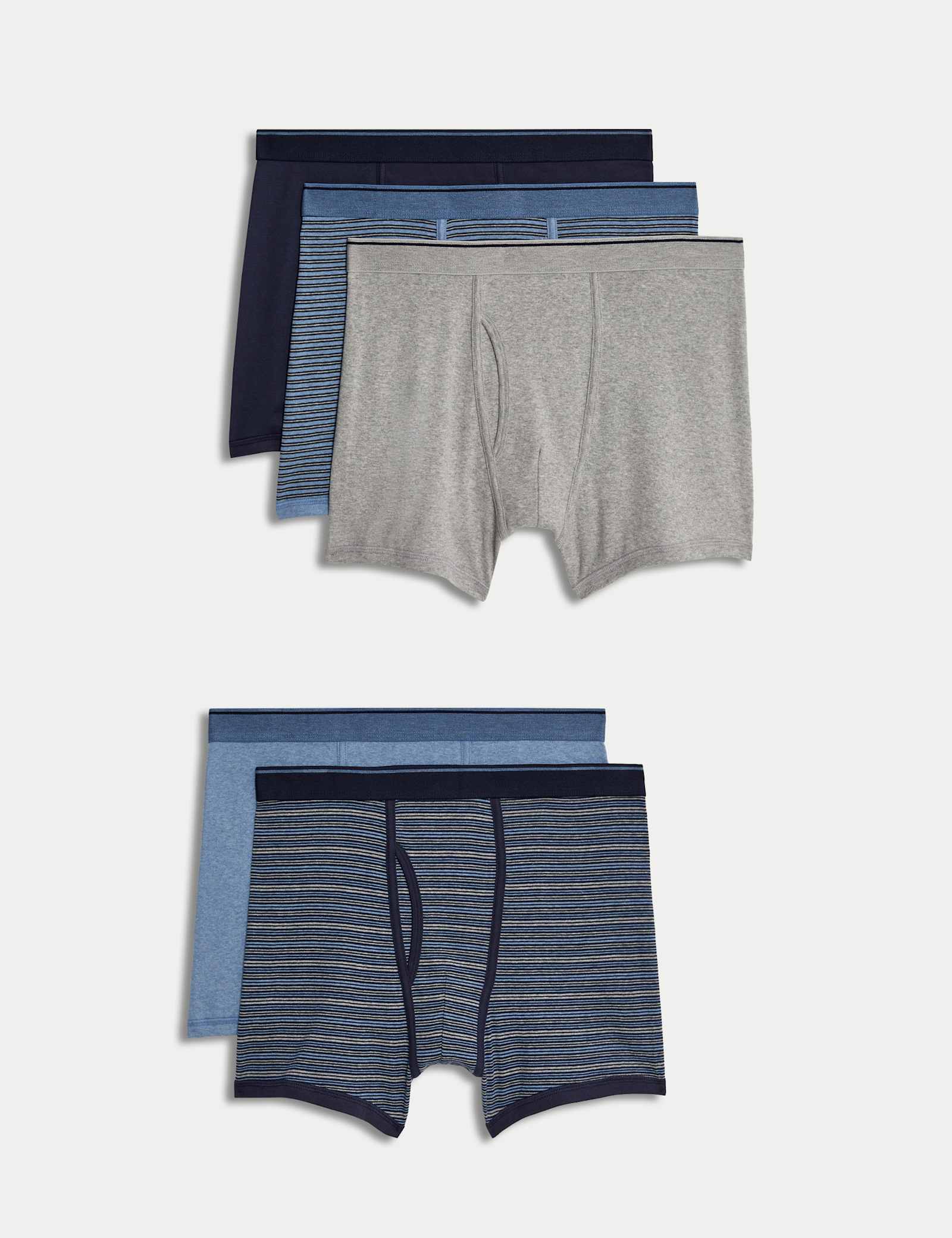 5 Pack Pure Cotton Cool & Fresh Trunks - image 1
