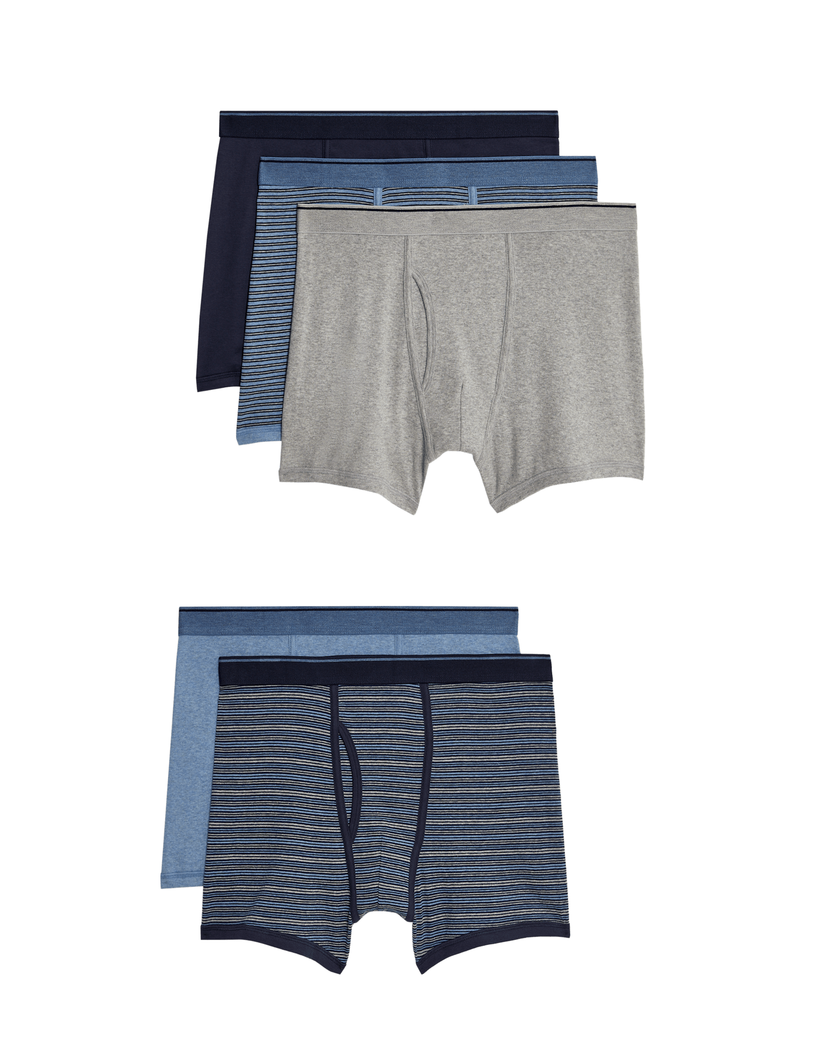 5 Pack Pure Cotton Cool & Fresh Trunks - image 2
