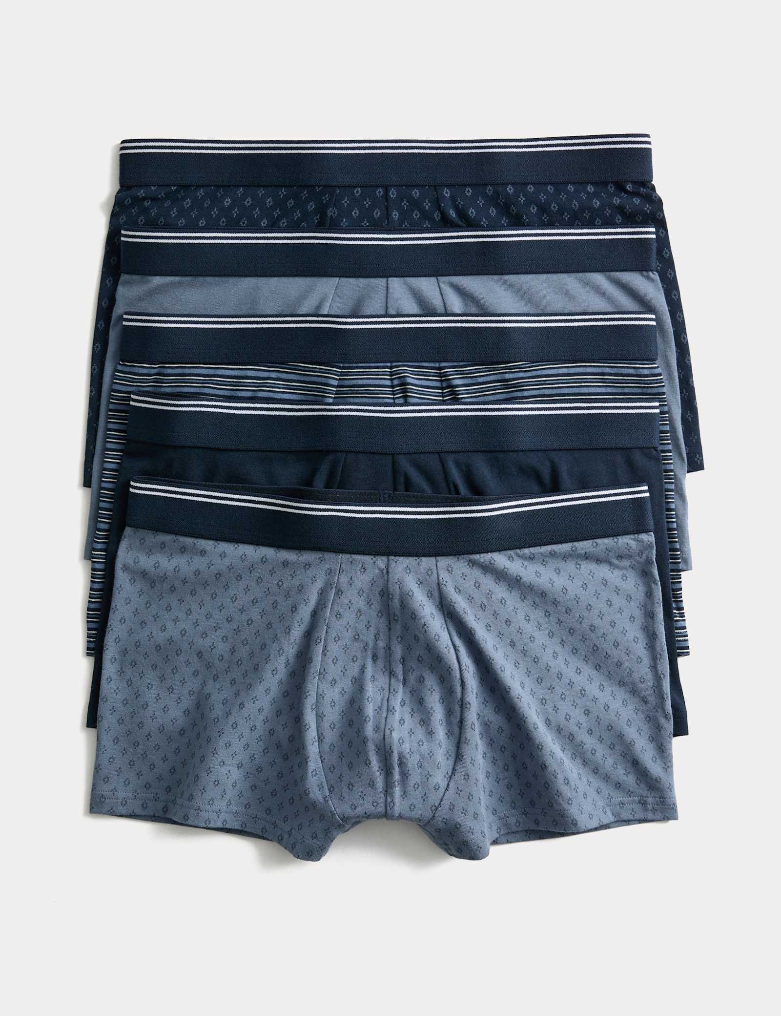 5 Pack Cotton Stretch Cool & Fresh Hipsters - image 1