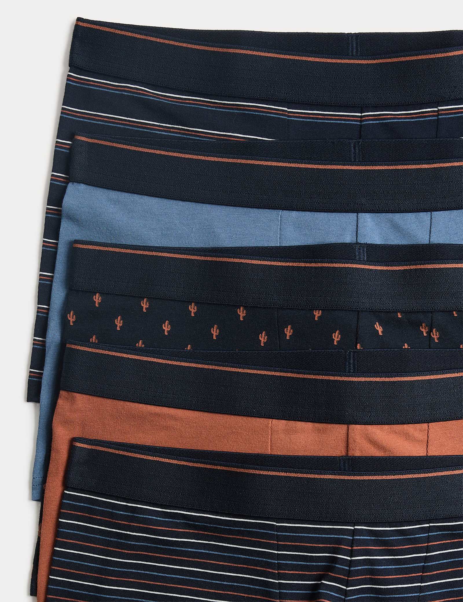 5 Pack Cotton Stretch Cactus Print Hipsters - image 3