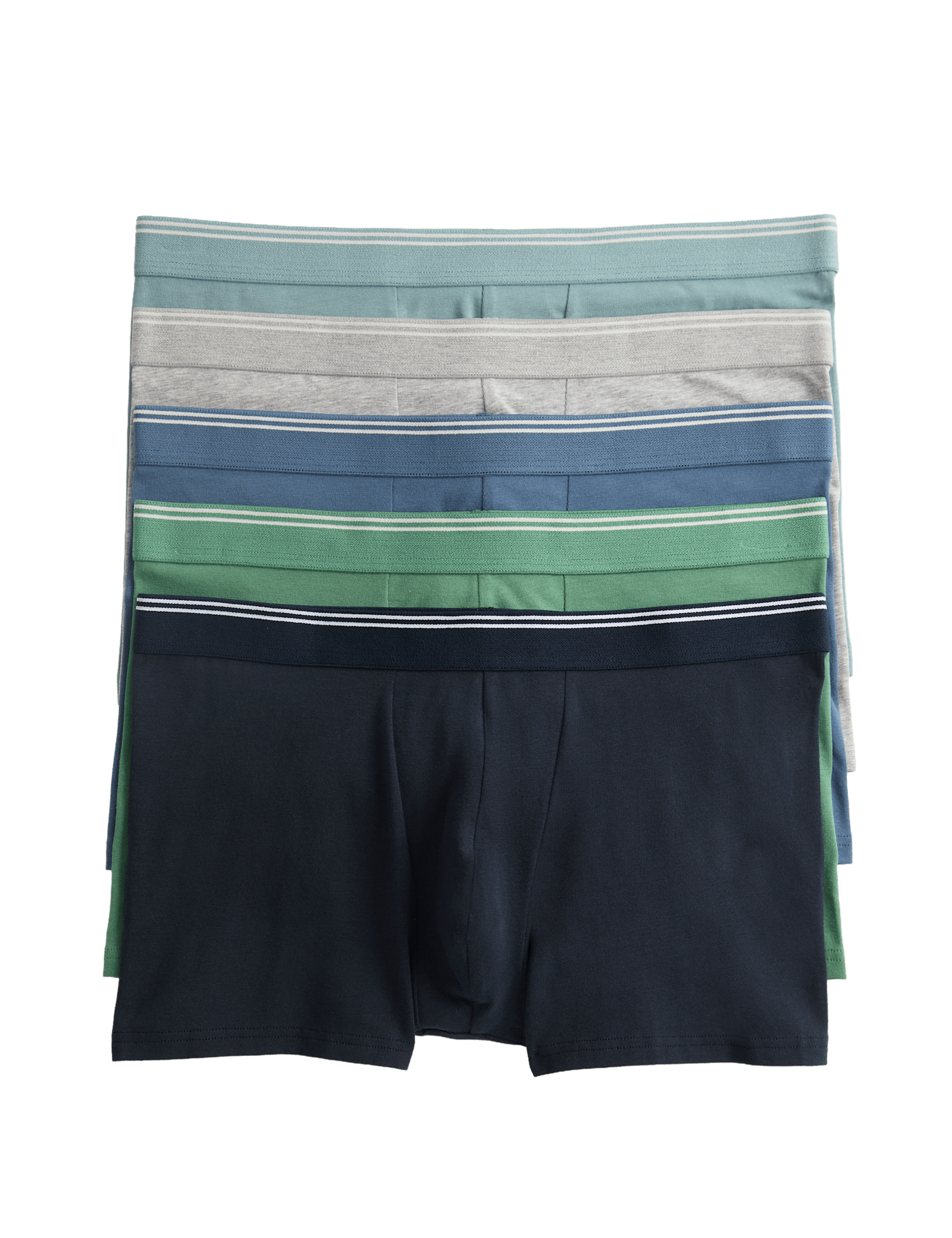 5 Pack Cotton Stretch Striped Hipsters - image 3