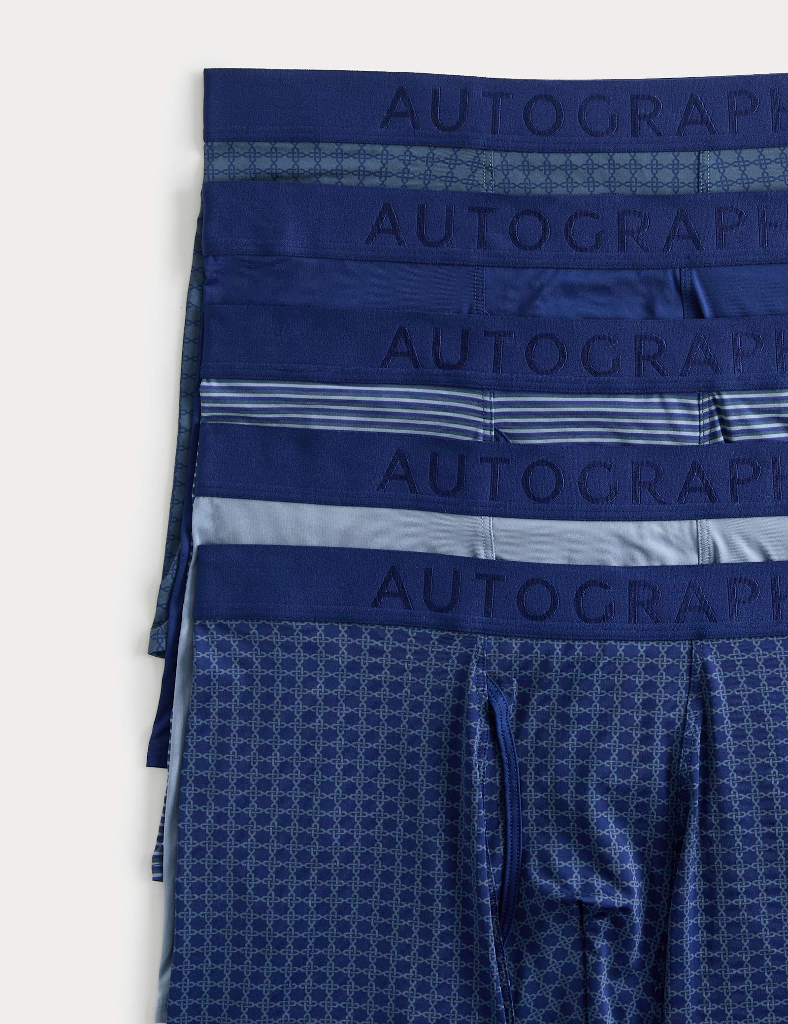 5pk Microskin Geometric Trunks - image 3