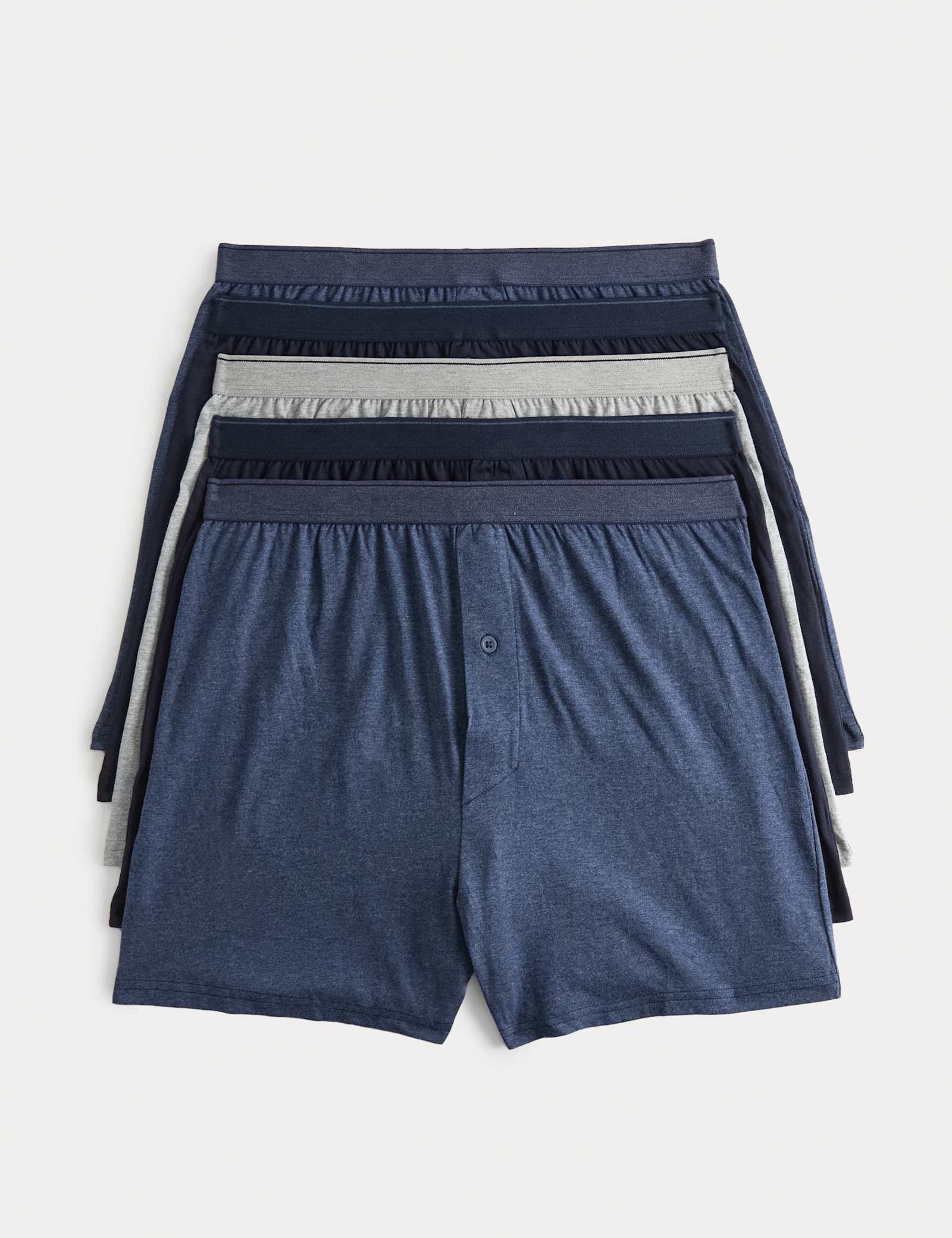 5 Pack Pure Cotton Cool & Fresh Jersey Boxers - image 4